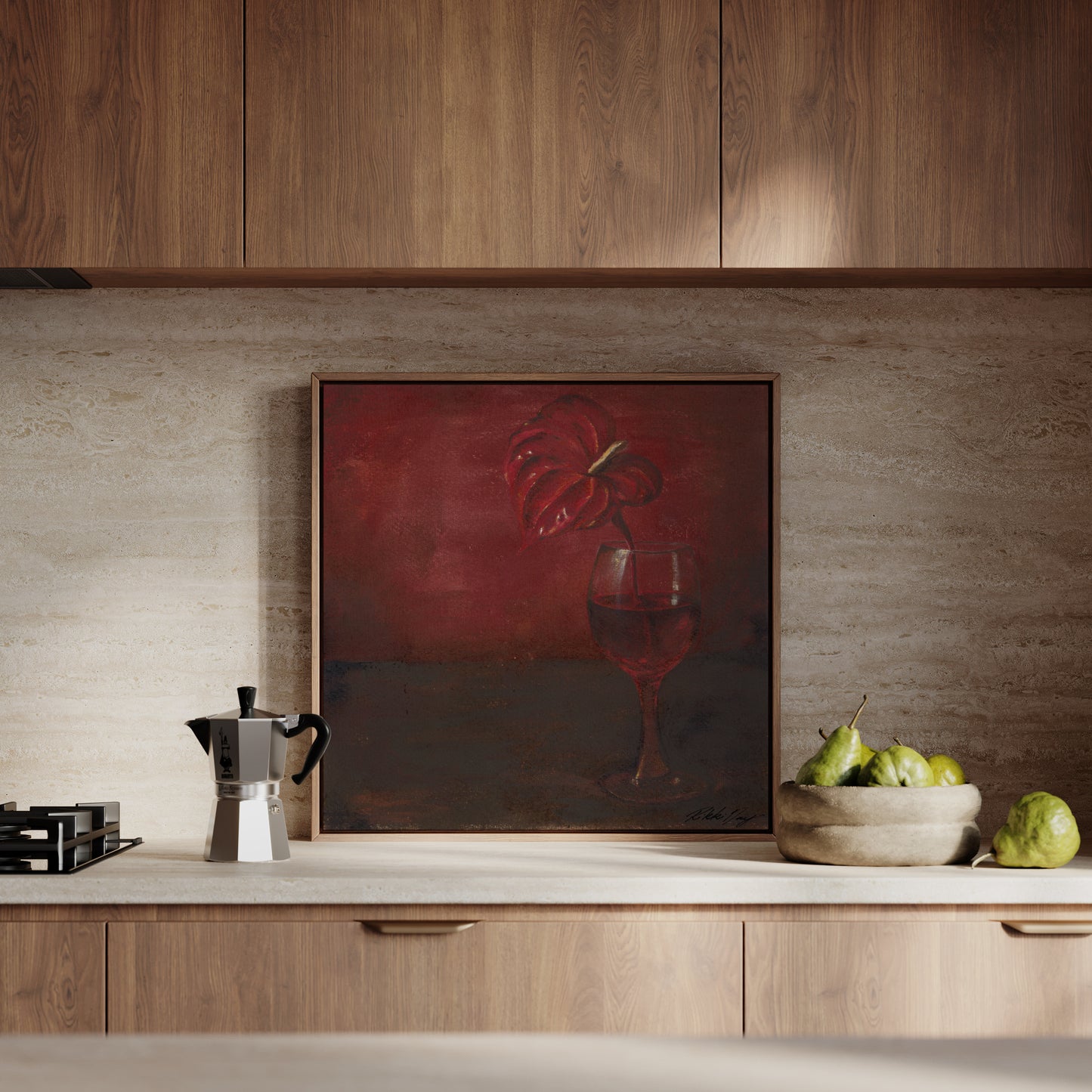 Anthurium drinking wine - Limited edition Print.