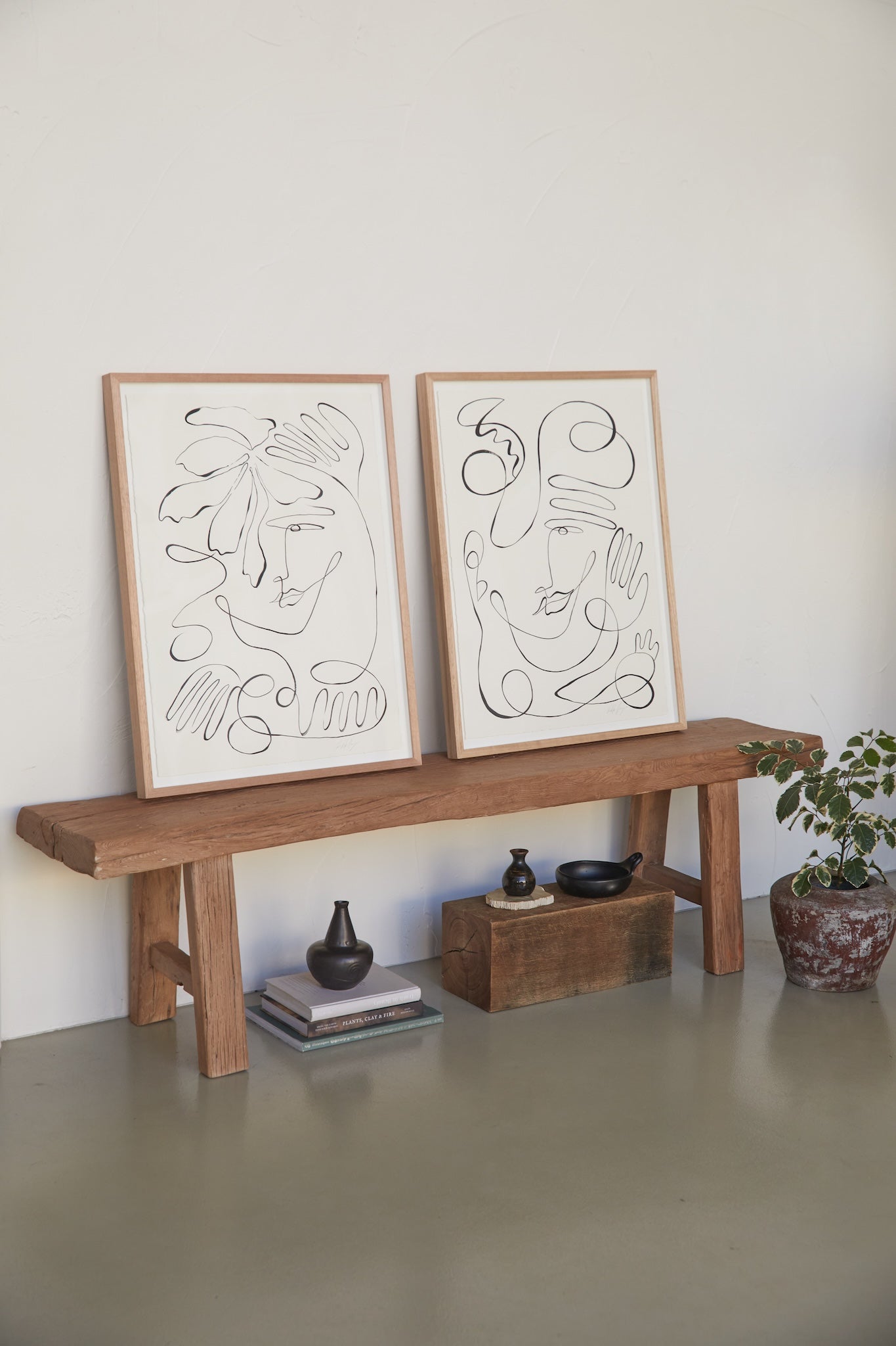 "Opposites attract butterflies" Original set of two 850mm x 650mm works