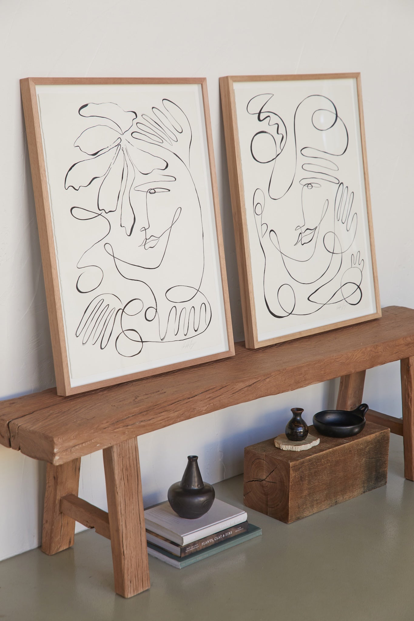 "Opposites attract butterflies" Original set of two 850mm x 650mm works