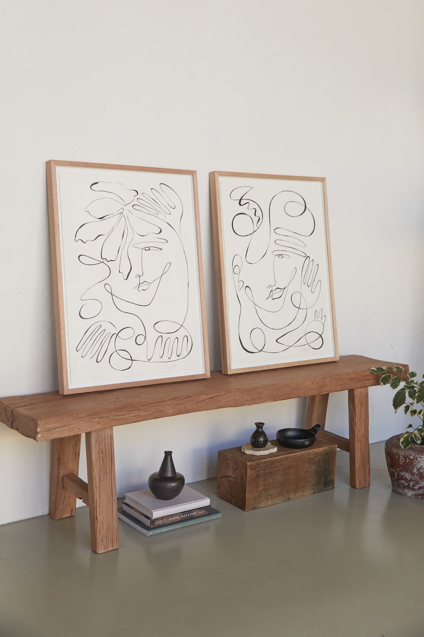 "Opposites attract butterflies" Original set of two 850mm x 650mm works