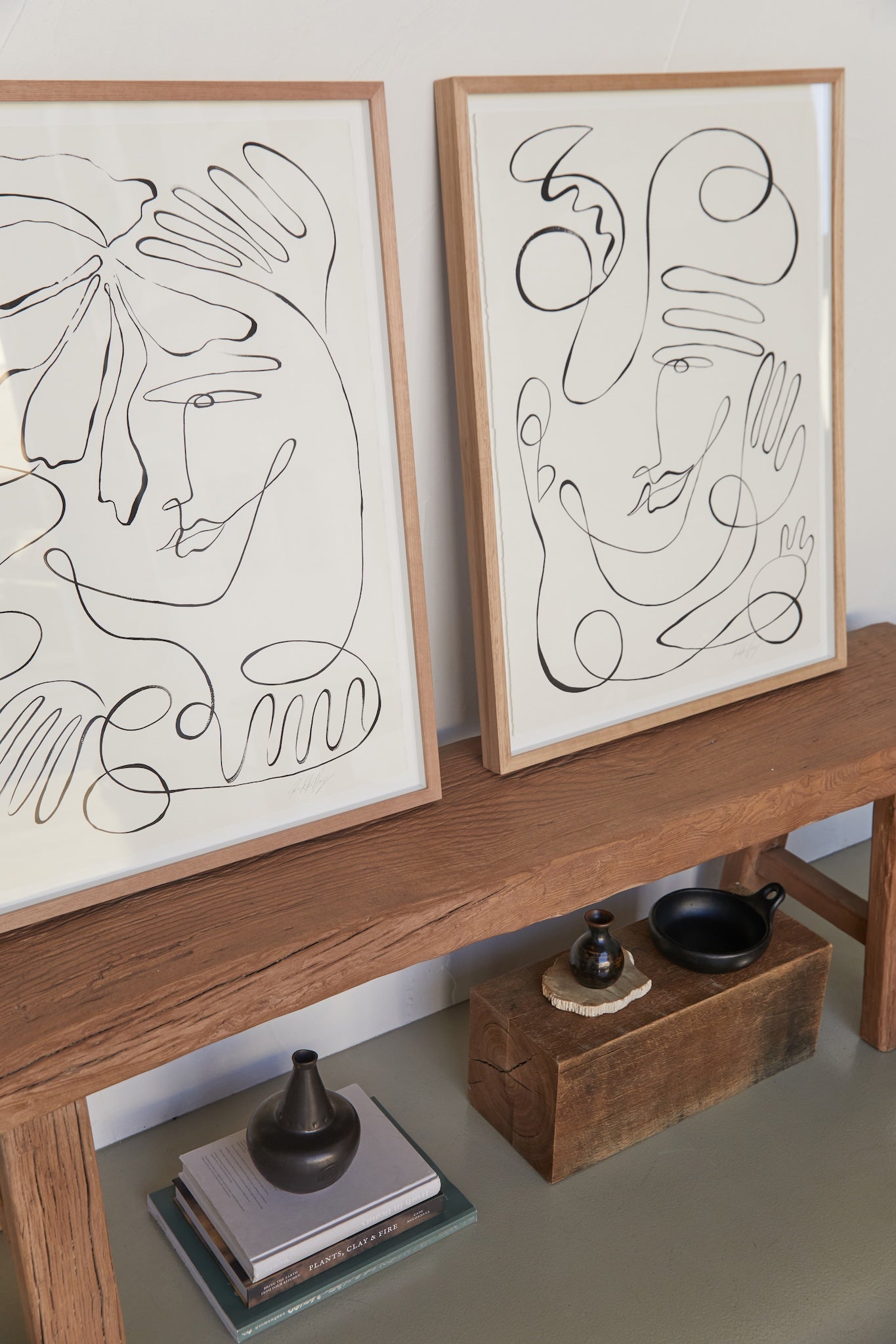 "Opposites attract butterflies" Original set of two 850mm x 650mm works