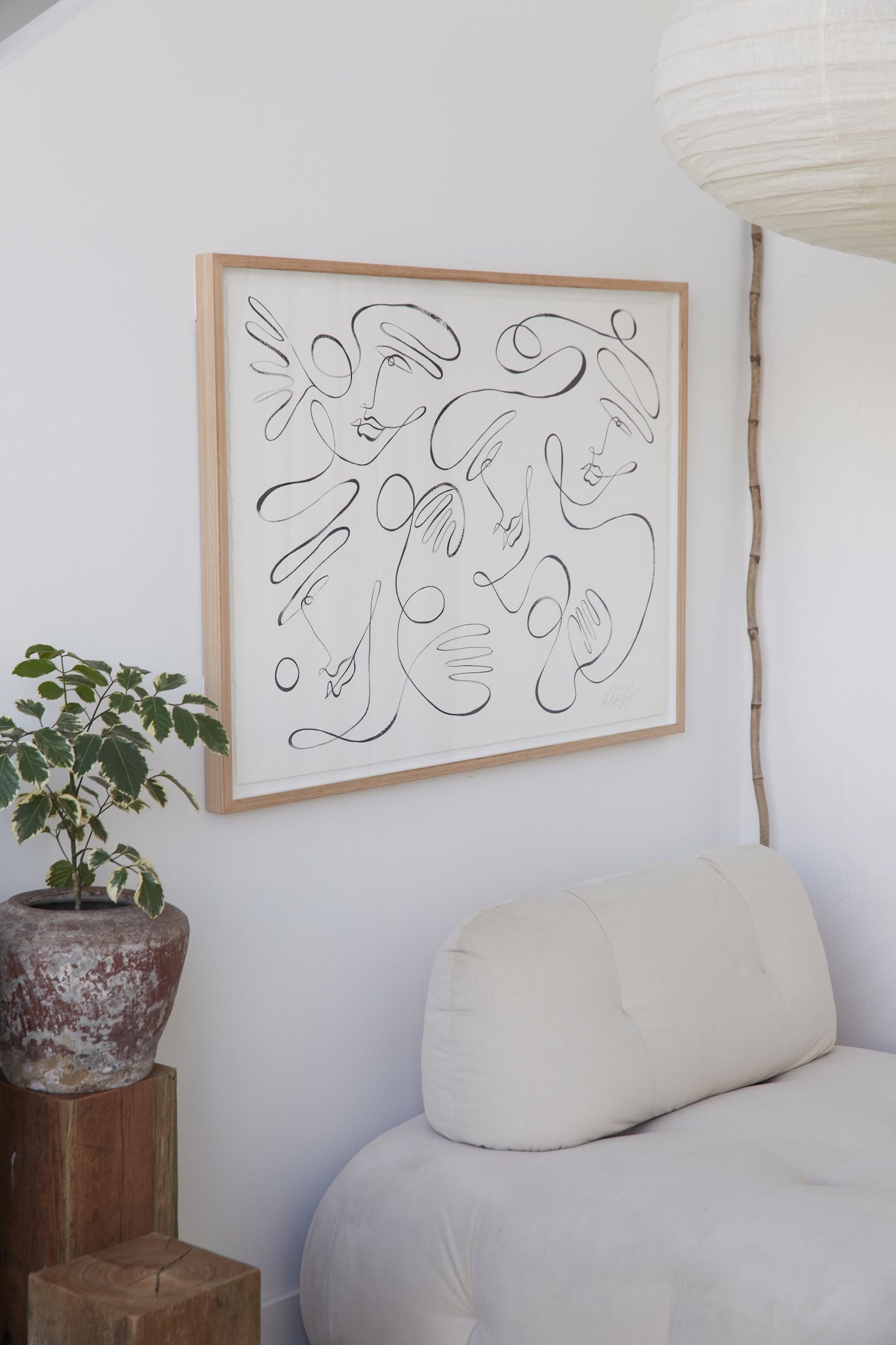 "A table for four" Original 1140mm x 840mm