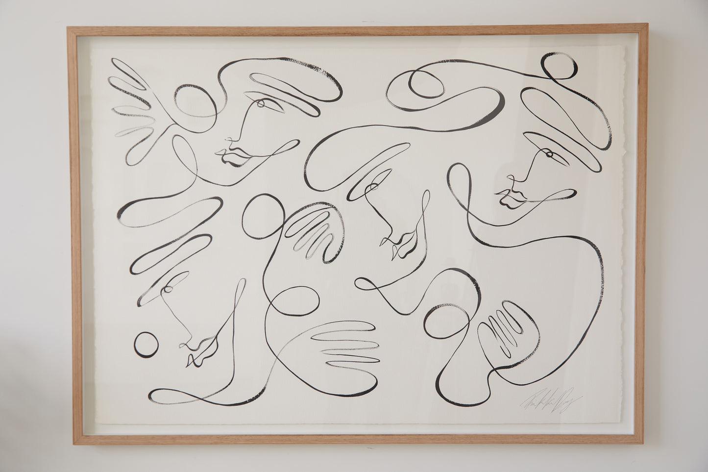 "A table for four" Original 1140mm x 840mm