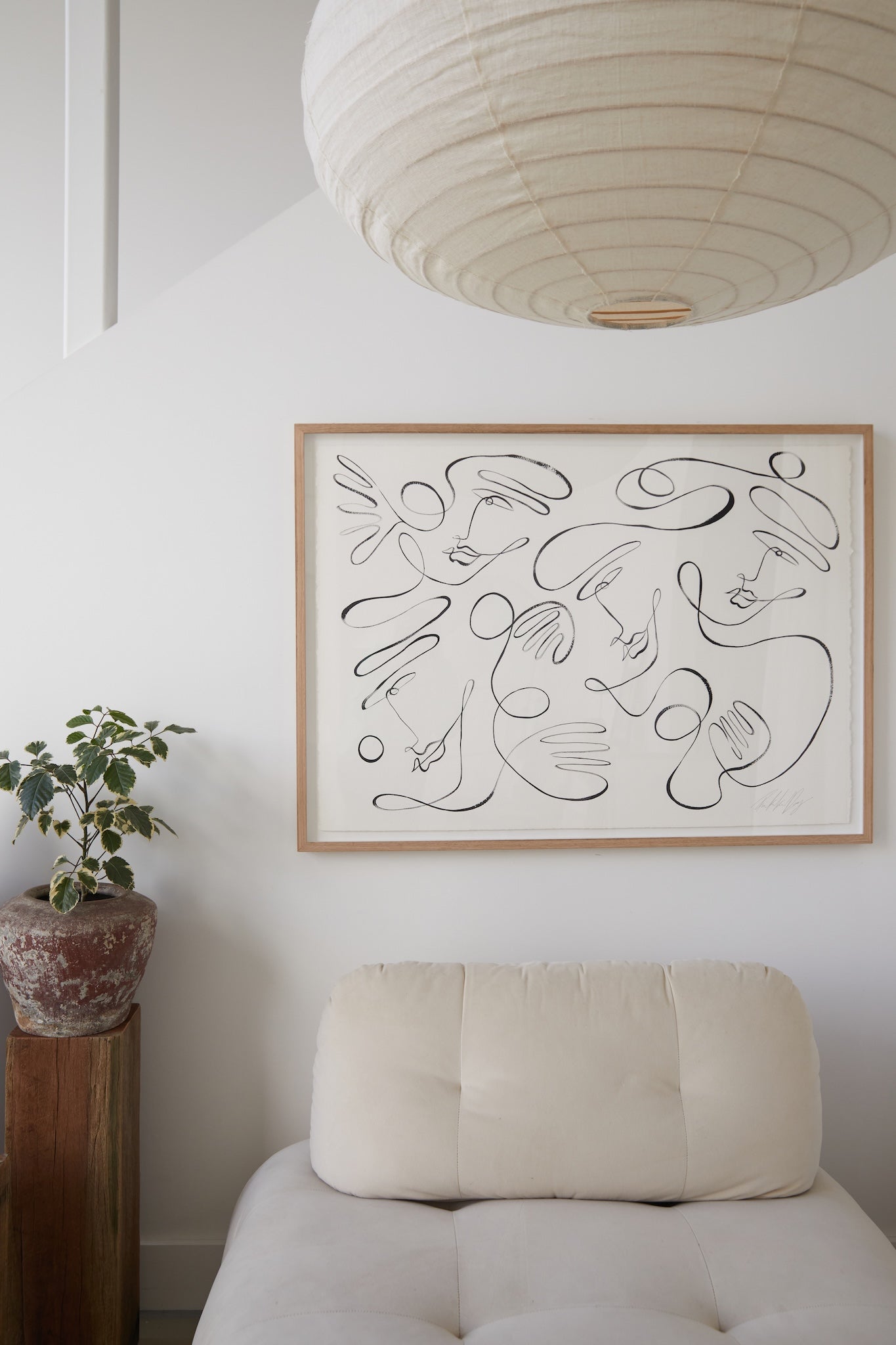 "A table for four" Original 1140mm x 840mm