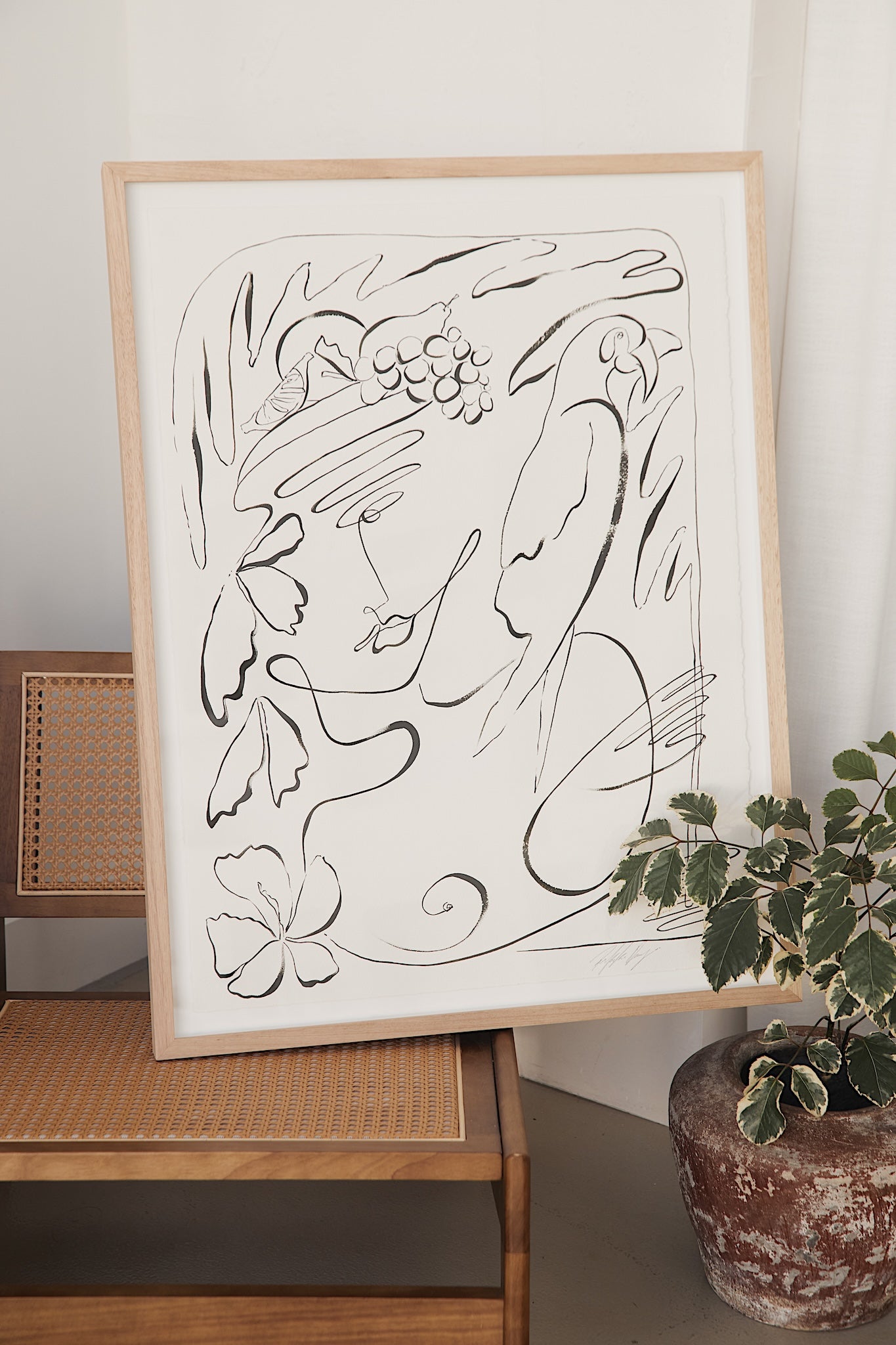 "Can't Ignore Macaw-ling" Original 850mm x 650mm