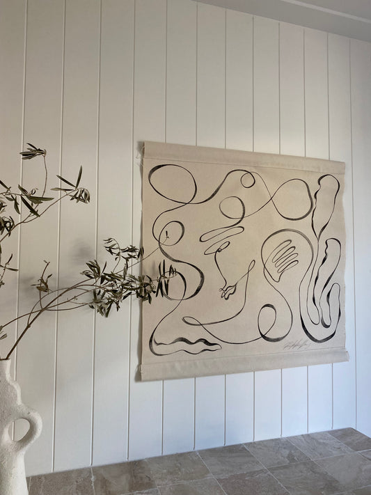 It's lovely down here Original wall hanging.