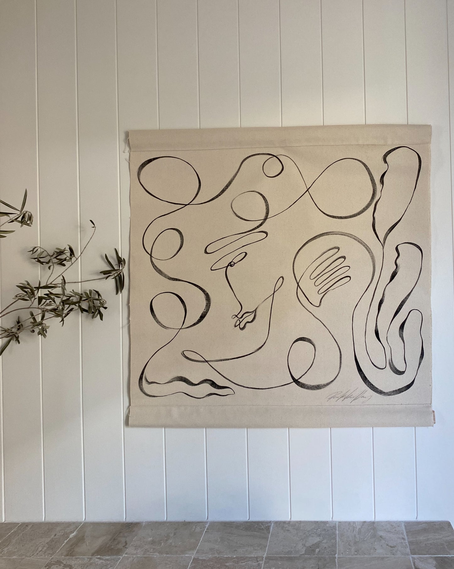 It's lovely down here Original wall hanging.