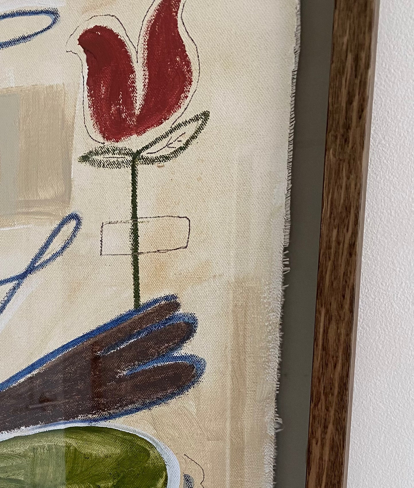 "An Ode to Barcelona" - Original acrylic on canvas, Framed in Tasmanian Kyote Oak. 640mm x 560mm