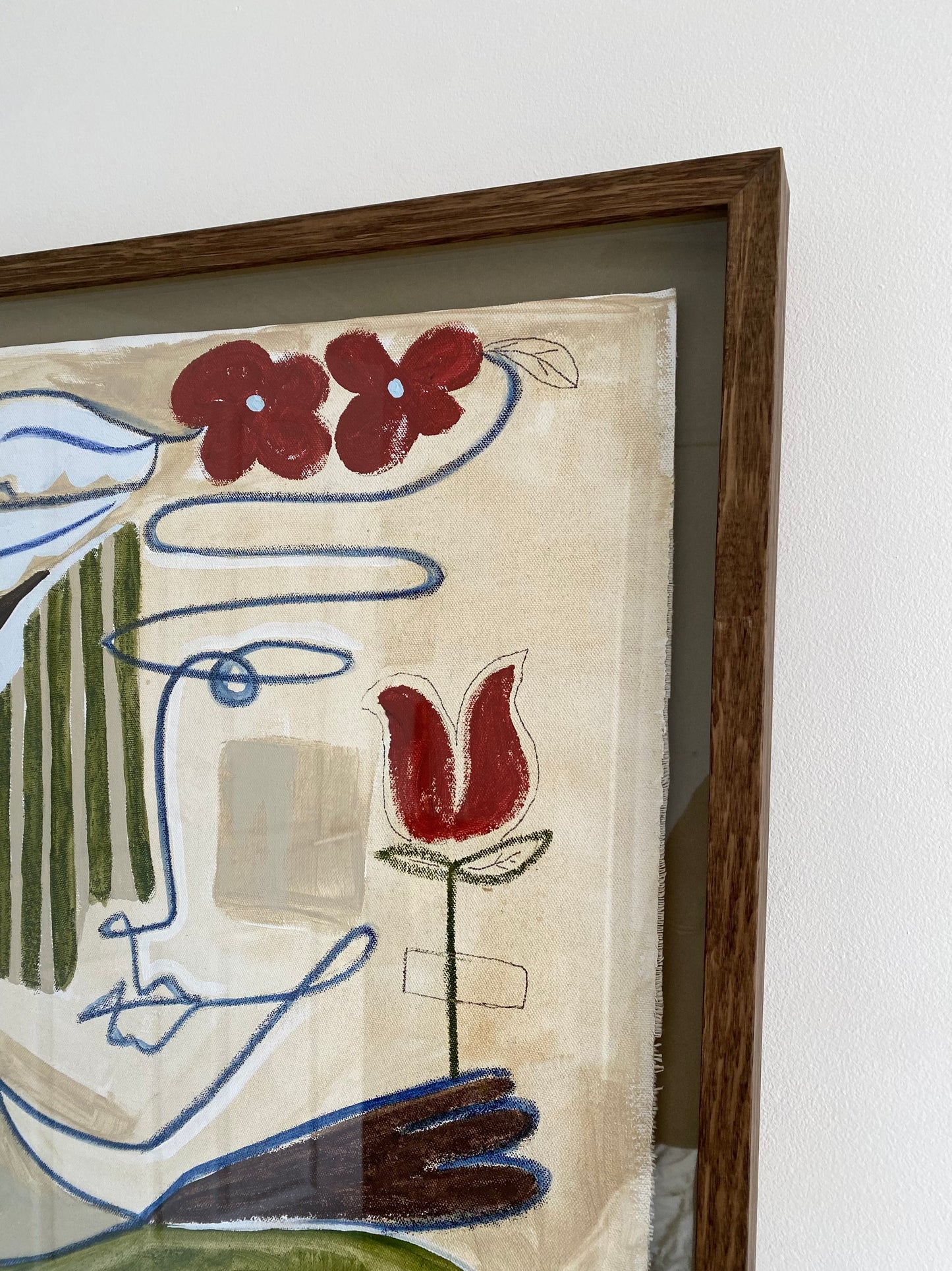 "An Ode to Barcelona" - Original acrylic on canvas, Framed in Tasmanian Kyote Oak. 640mm x 560mm