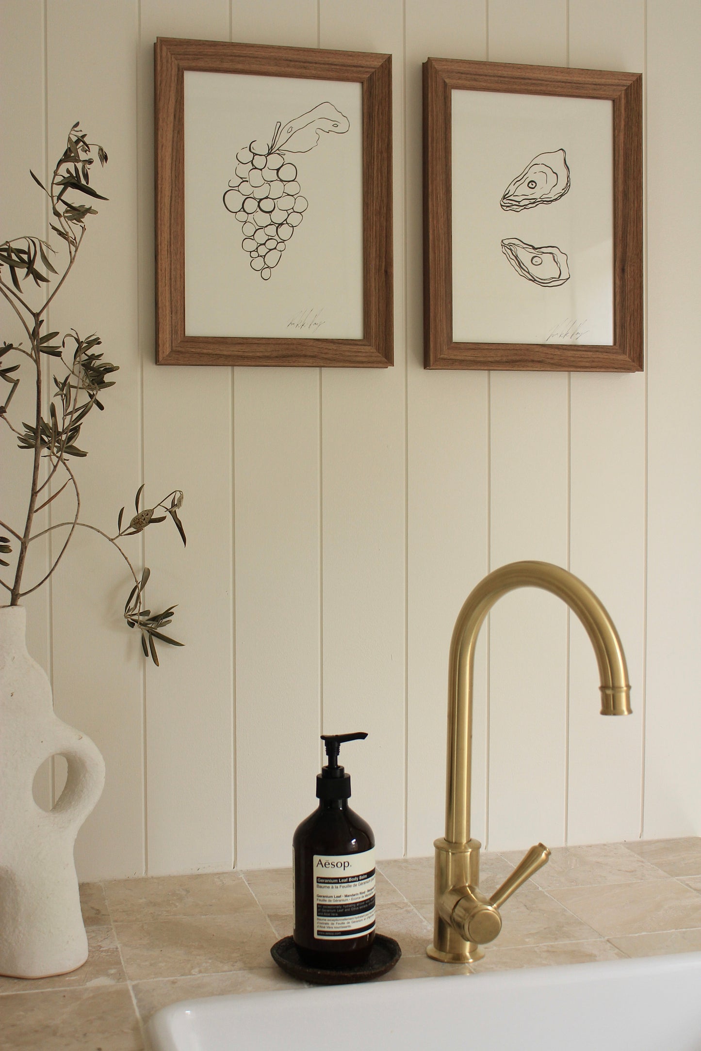 Free Gift: Oyster and Grapes print duo.