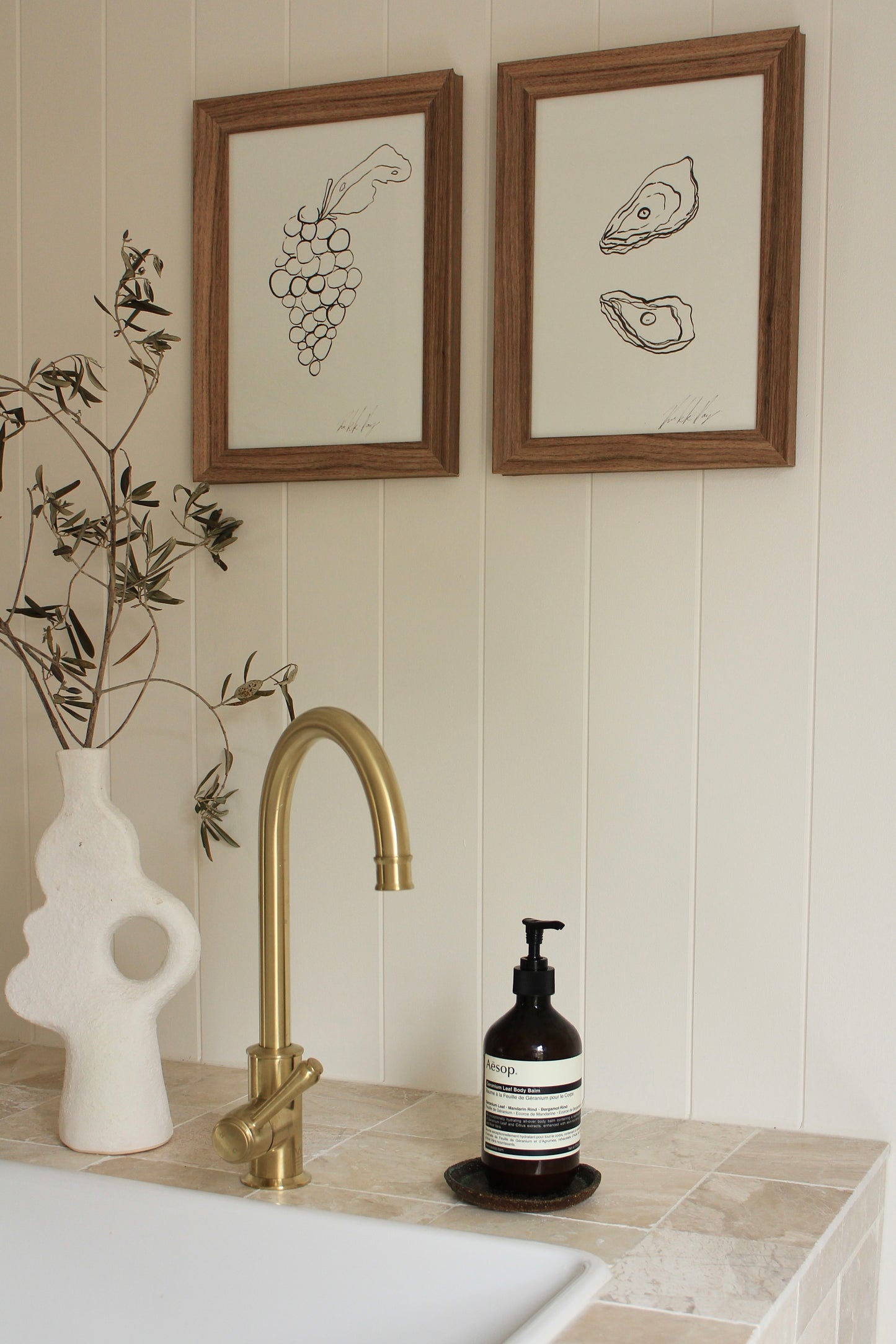 Free Gift: Oyster and Grapes print duo.
