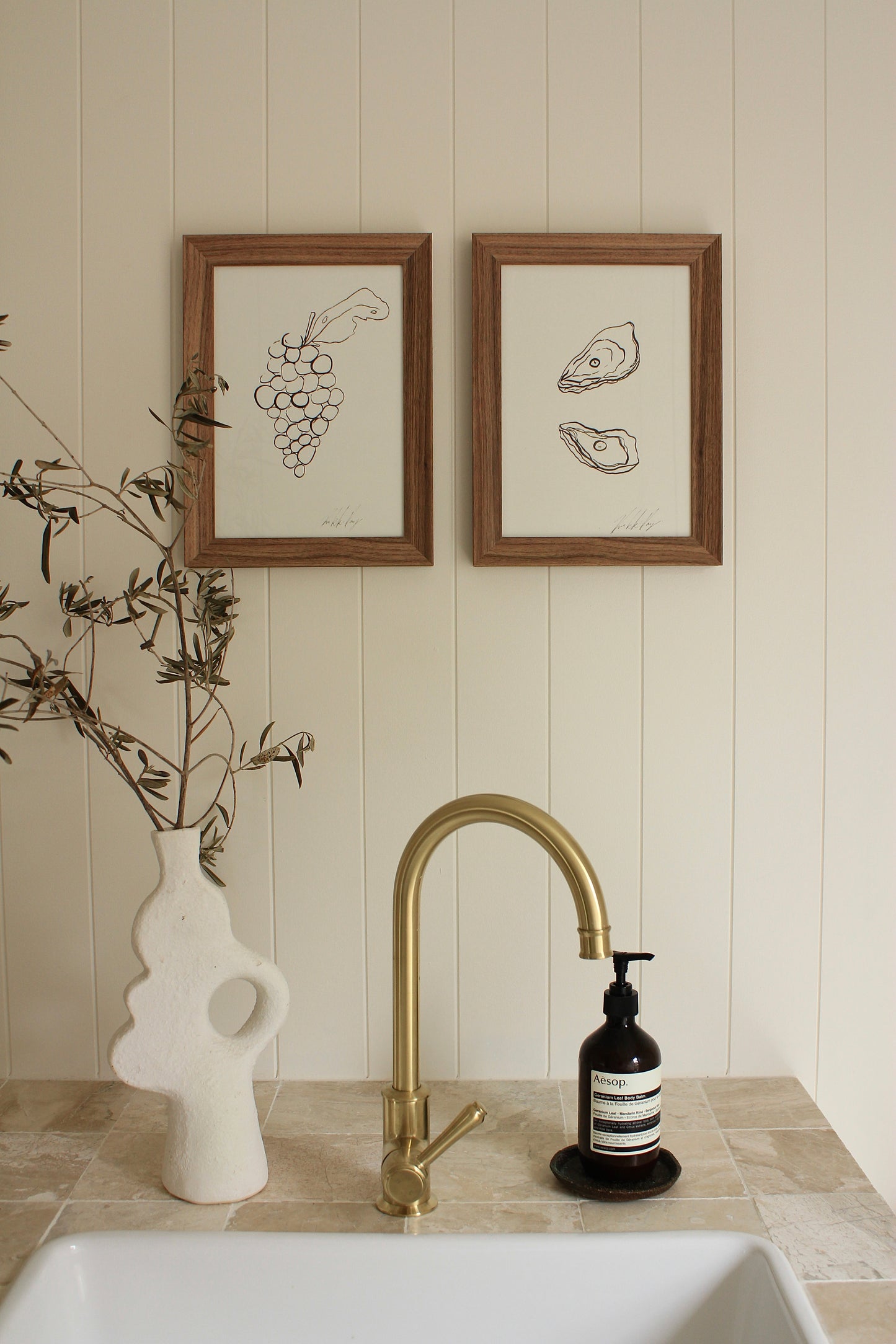 Free Gift: Oyster and Grapes print duo.