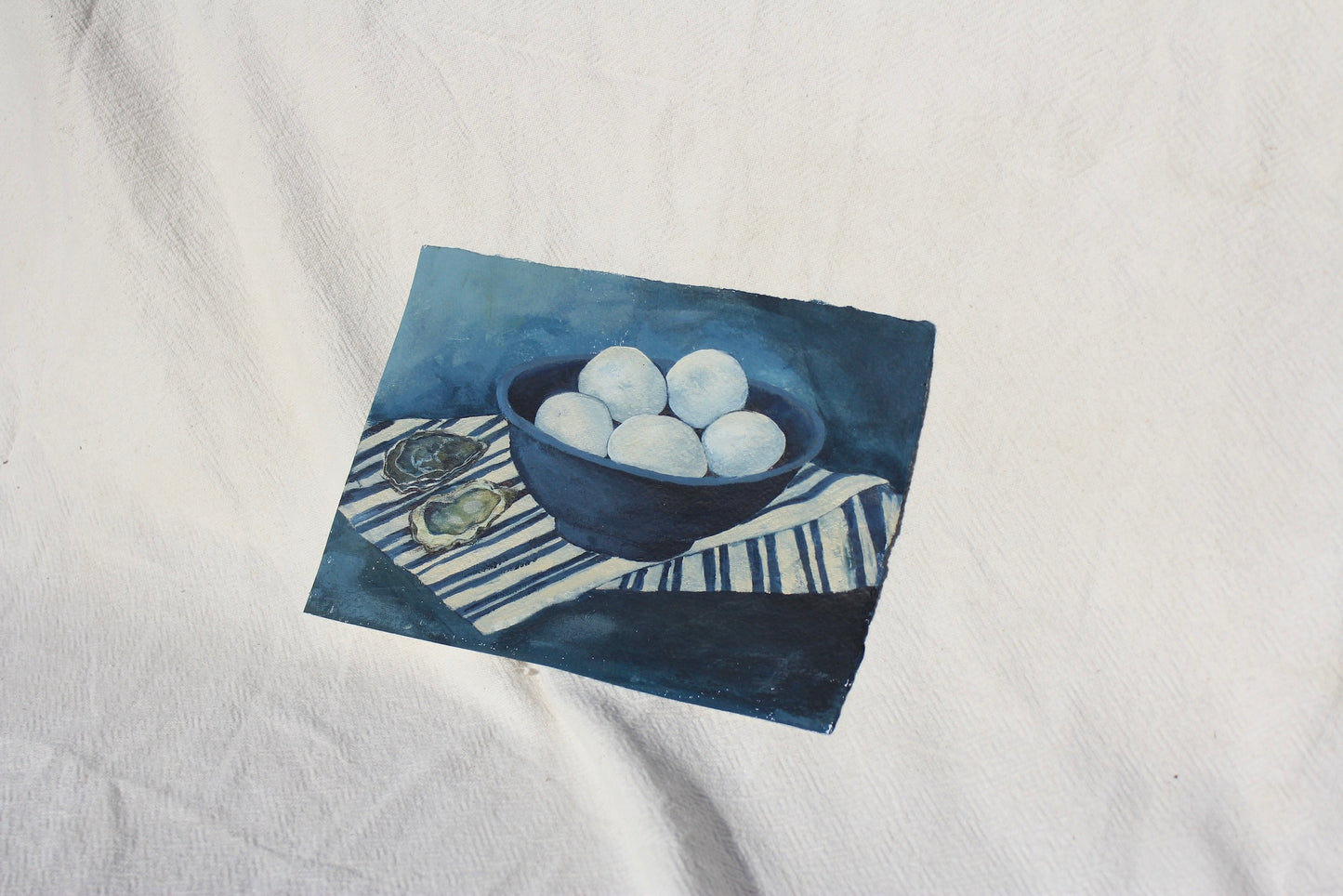 EGGS + OYSTER Original Still life.