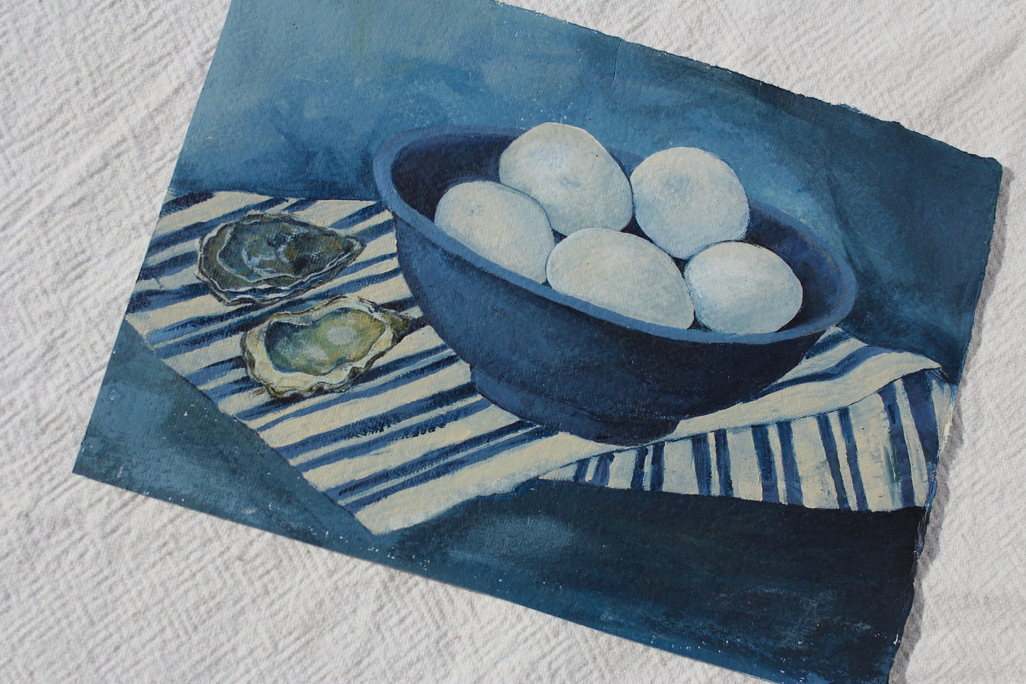 EGGS + OYSTER Original Still life.