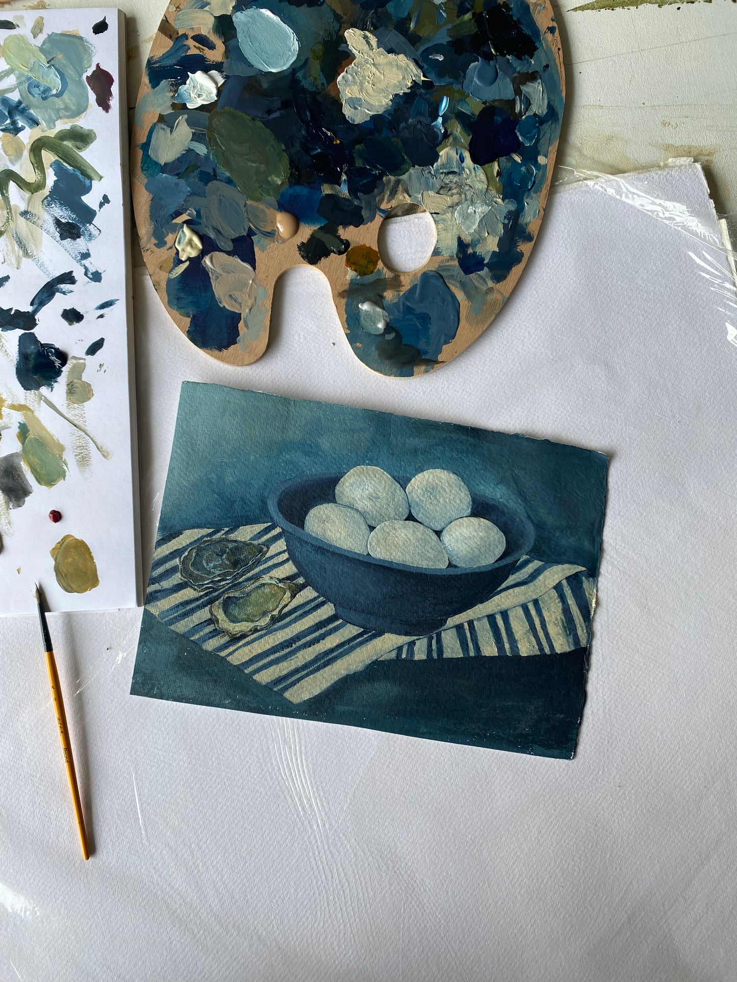 EGGS + OYSTER Original Still life.