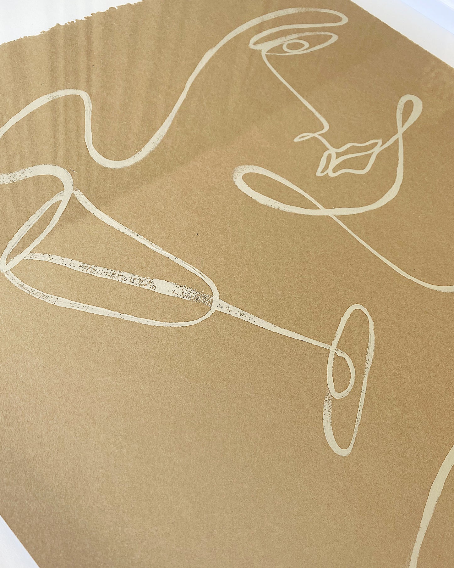 "3pm" - Original, Acrylic on 300gsm Cold Pressed Paper, Framed in Tasmanian Oak. 520mm x 710mm