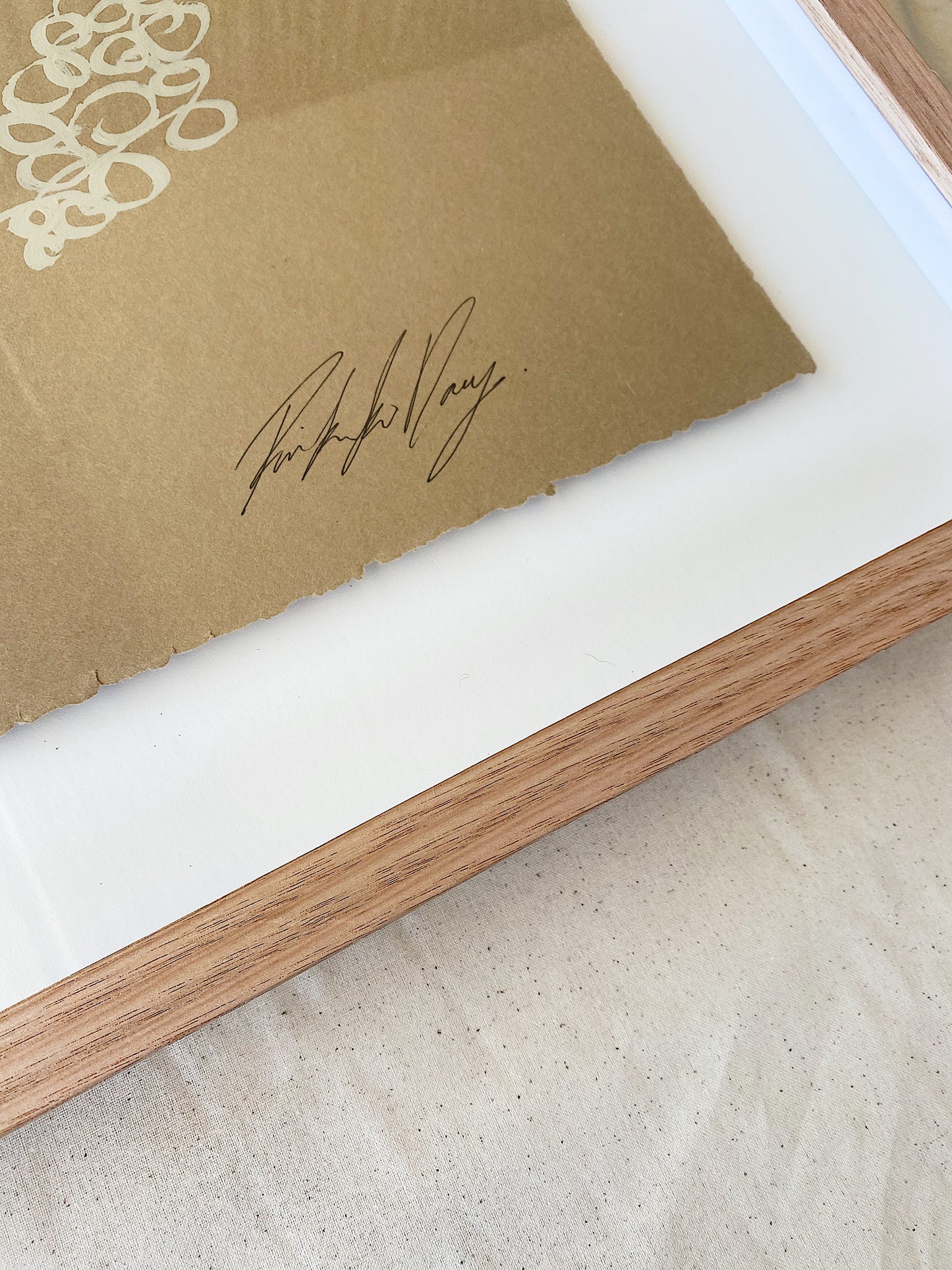 "3pm" - Original, Acrylic on 300gsm Cold Pressed Paper, Framed in Tasmanian Oak. 520mm x 710mm