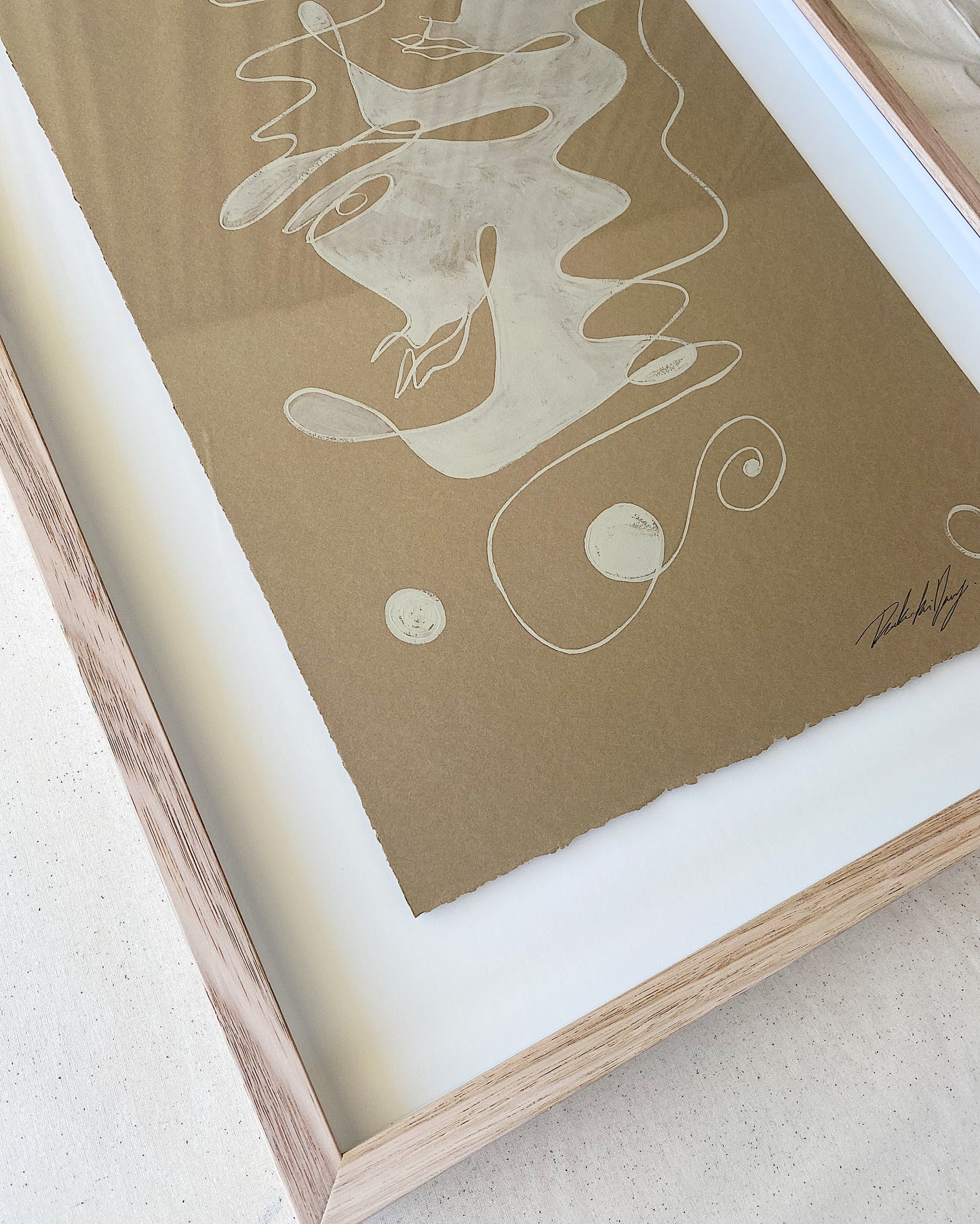 "Joker" - Original, Acrylic on 300gsm Cold Pressed Paper, Framed in Tasmanian Oak. 520mm x 710mm