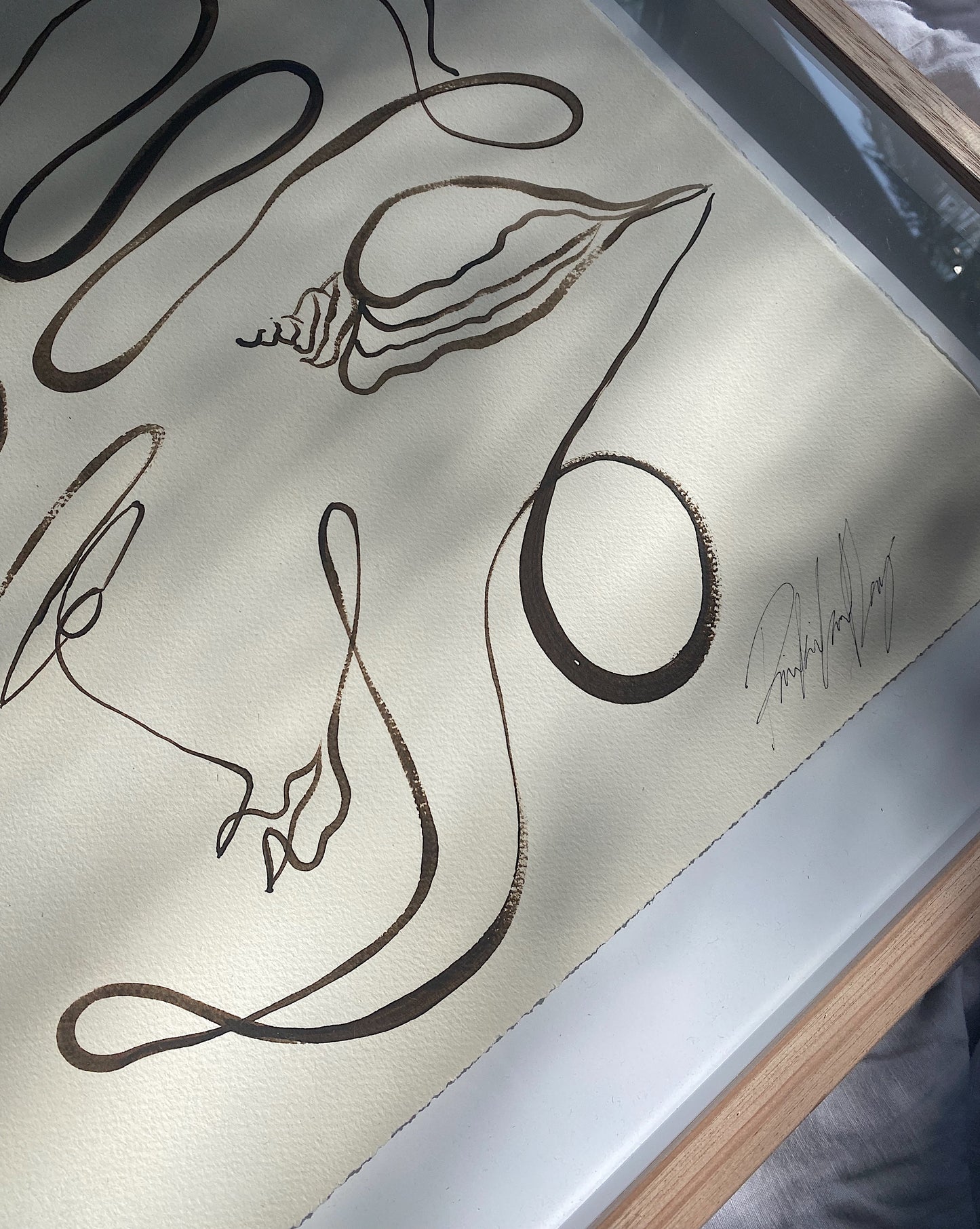 "Sail me to paradise" - Original Acrylic on 300gsm Cold Pressed Paper, Framed in Tasmanian Oak. 710mm x 910mm