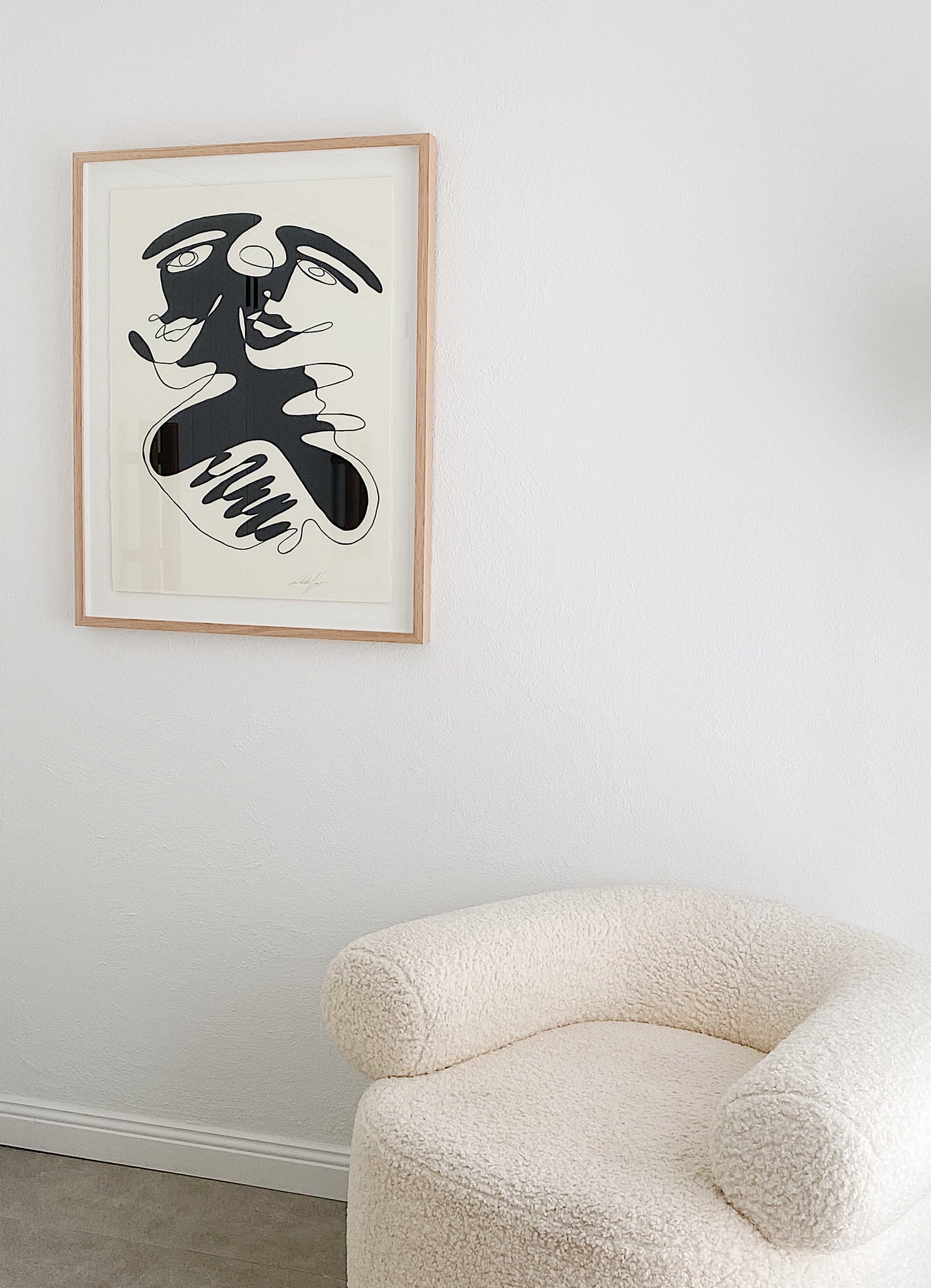 "All Together" - Original Acrylic on 300gsm Cold Pressed Paper, Framed in Tasmanian Oak. 710mm x 910mm