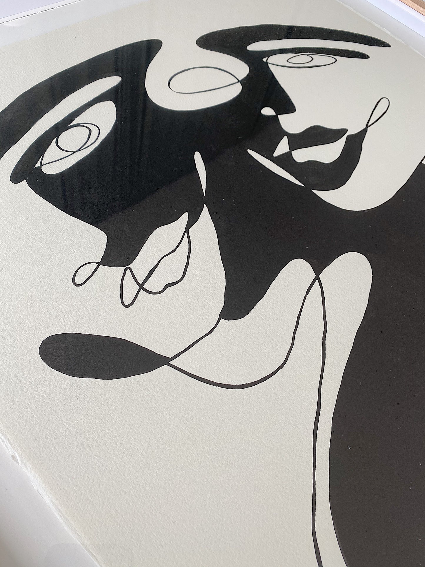 "All Together" - Original Acrylic on 300gsm Cold Pressed Paper, Framed in Tasmanian Oak. 710mm x 910mm