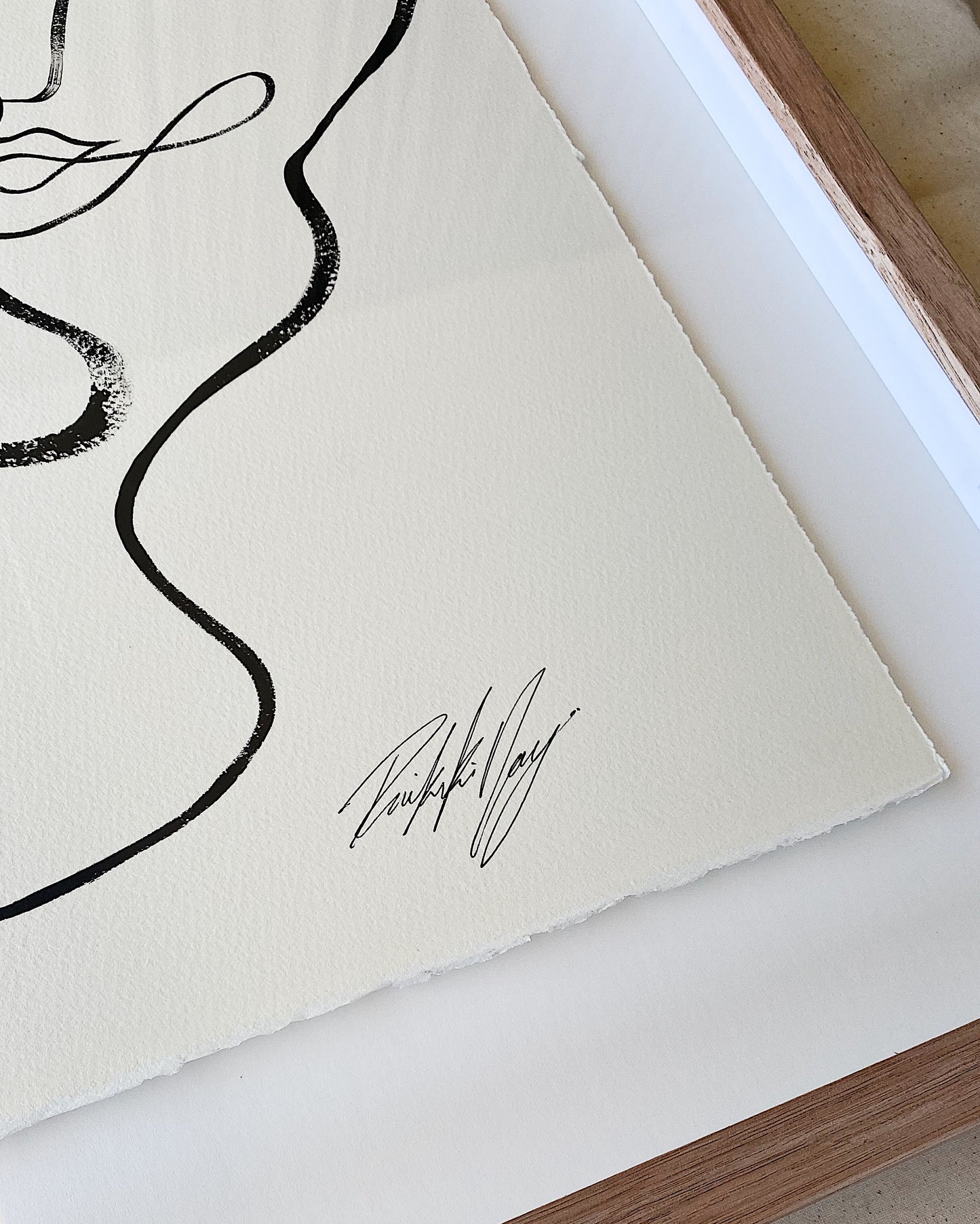 "Three of Us" - Original Acrylic on 300gsm Cold Pressed Paper, Framed in Tasmanian Oak. 520mm x 710mm