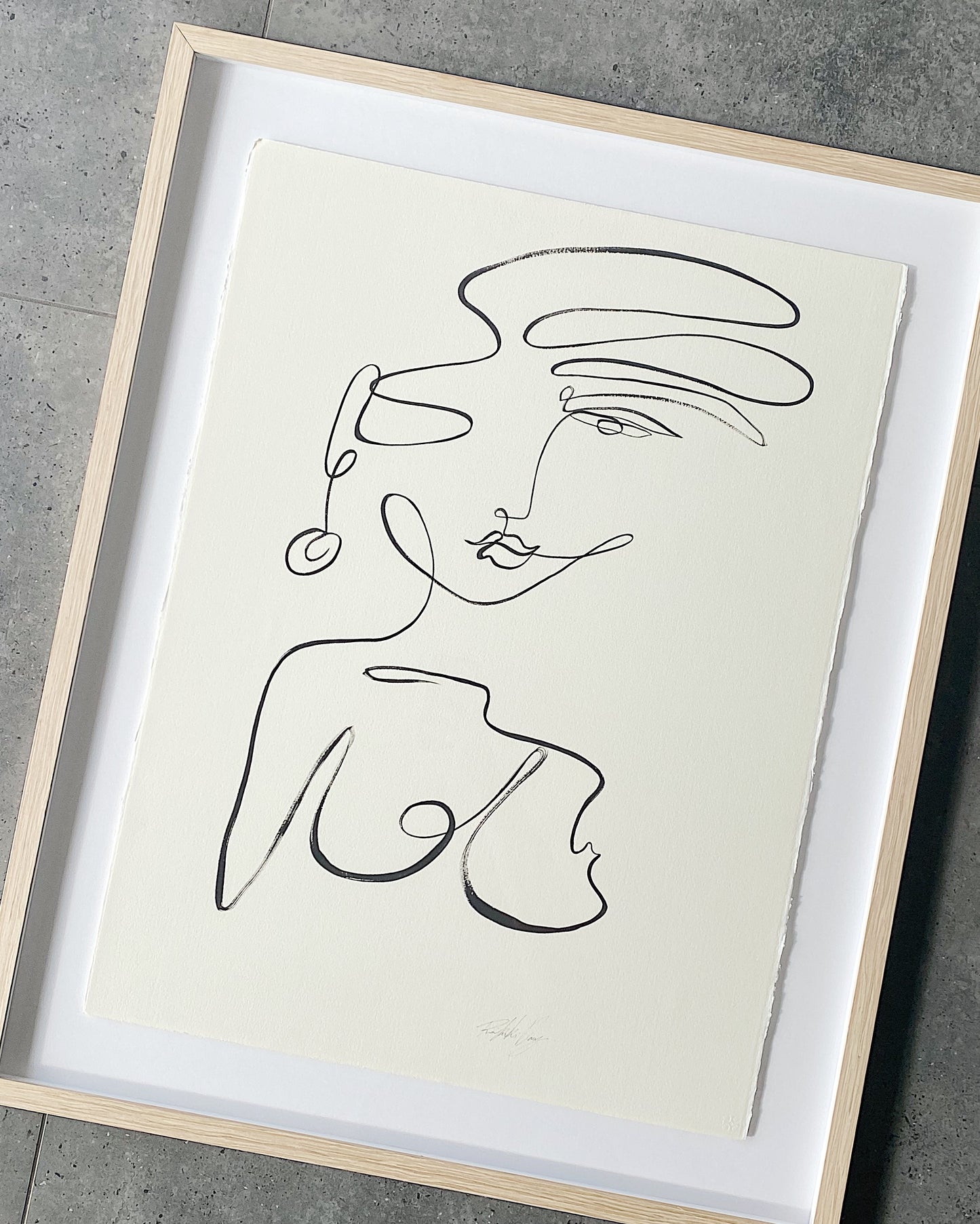 "Director" - Original Acrylic on 300gsm Cold Pressed Paper, Framed in Tasmanian Oak. 740mm x 930mm