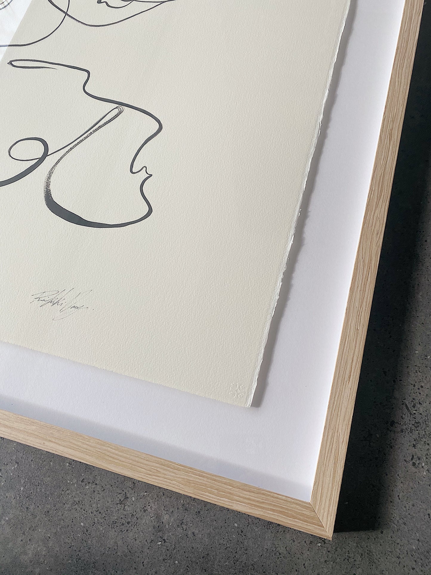 "Director" - Original Acrylic on 300gsm Cold Pressed Paper, Framed in Tasmanian Oak. 740mm x 930mm