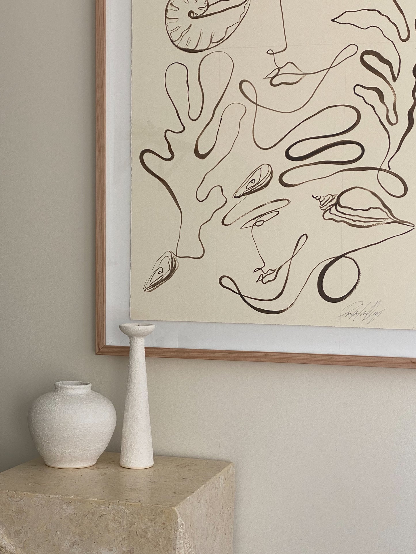 "Sail me to paradise" - Original Acrylic on 300gsm Cold Pressed Paper, Framed in Tasmanian Oak. 710mm x 910mm