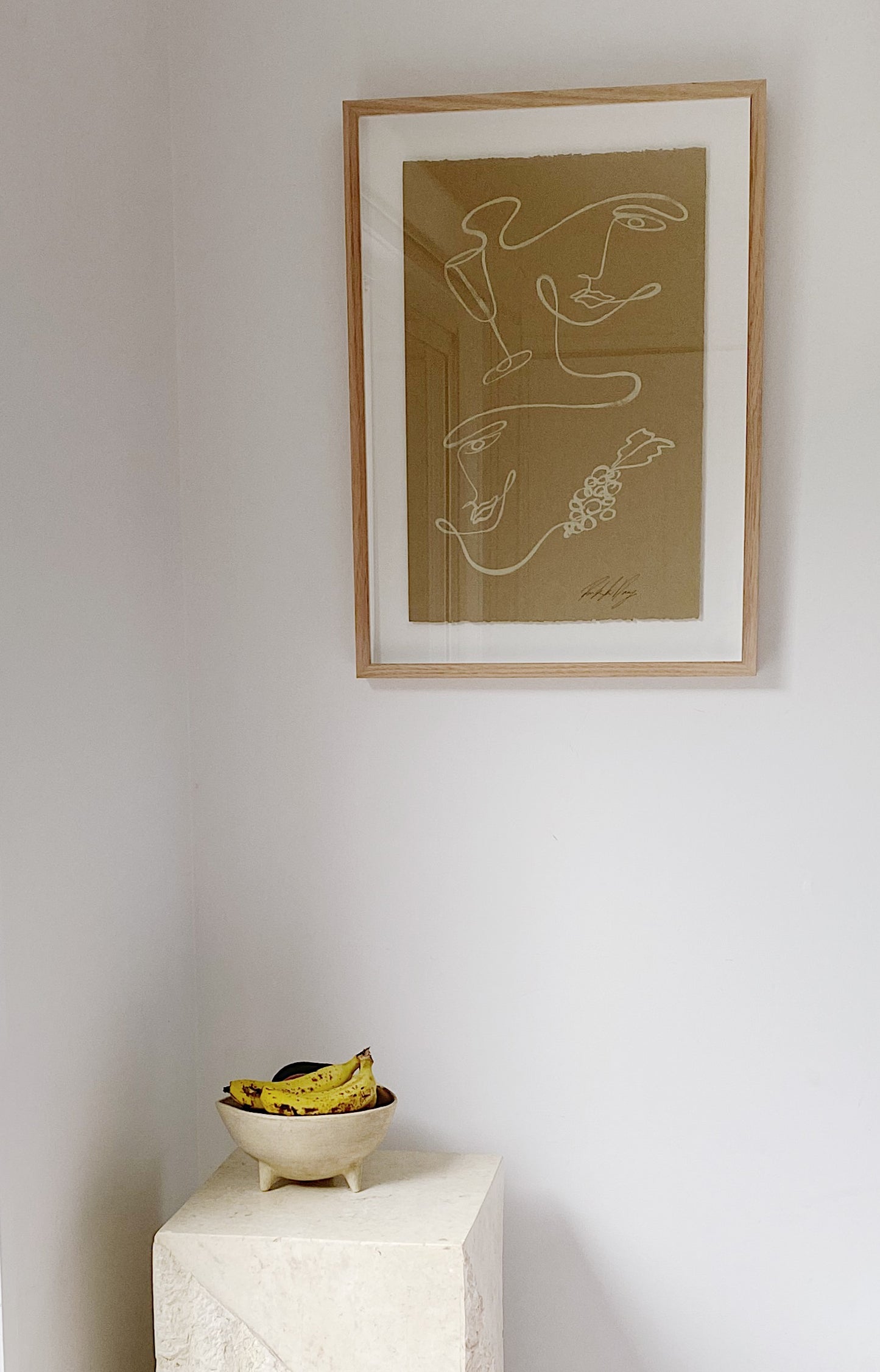 "3pm" - Original, Acrylic on 300gsm Cold Pressed Paper, Framed in Tasmanian Oak. 520mm x 710mm