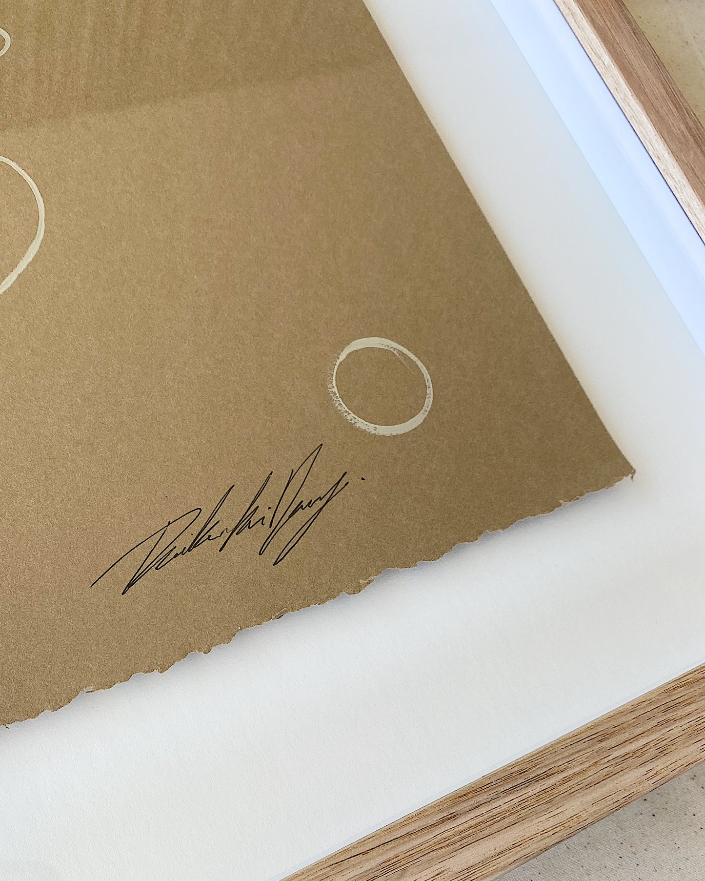 "Joker" - Original, Acrylic on 300gsm Cold Pressed Paper, Framed in Tasmanian Oak. 520mm x 710mm
