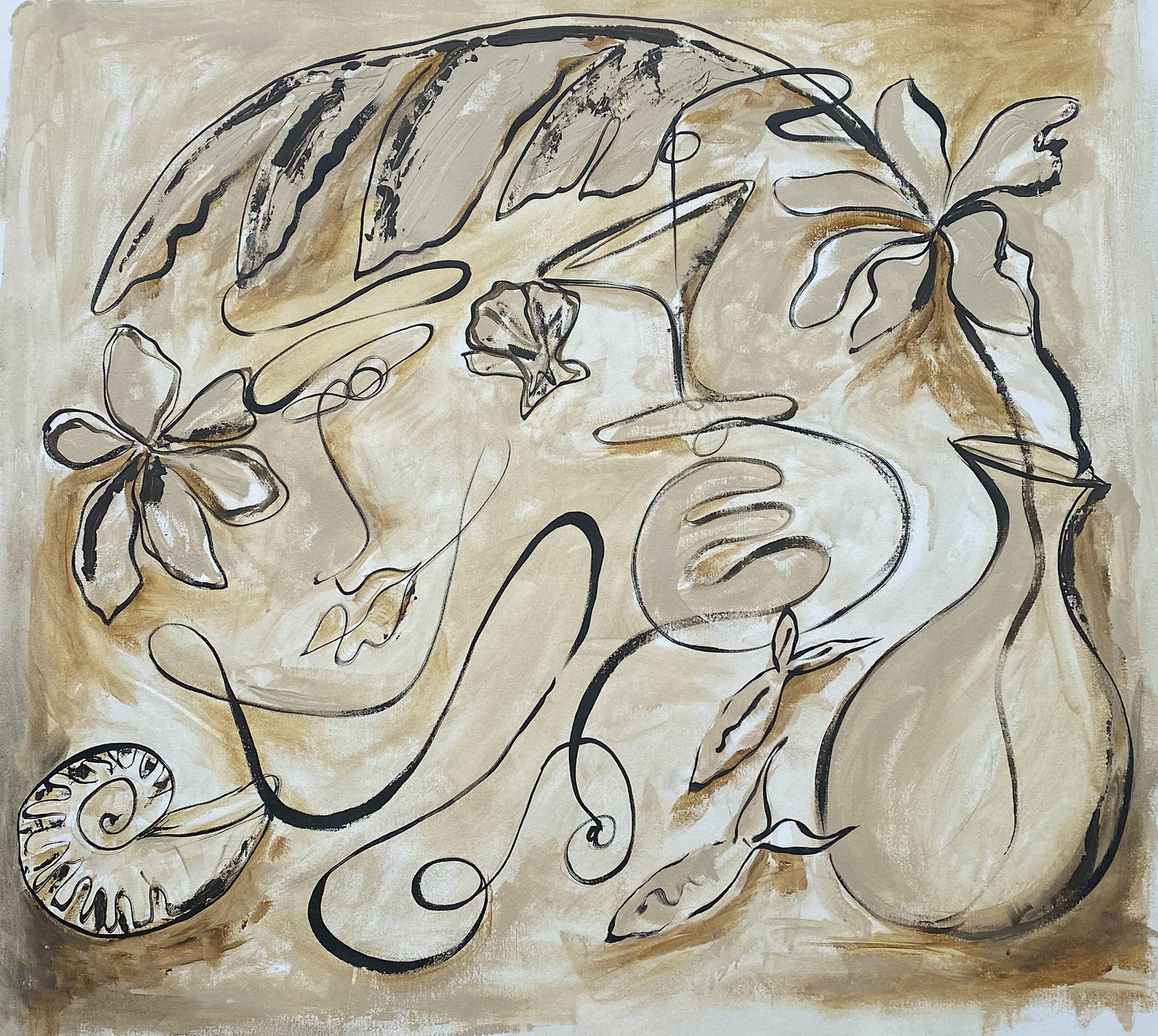 "Homeland Paradise" - Acrylic on canvas. Framed in Tasmanian Oak.