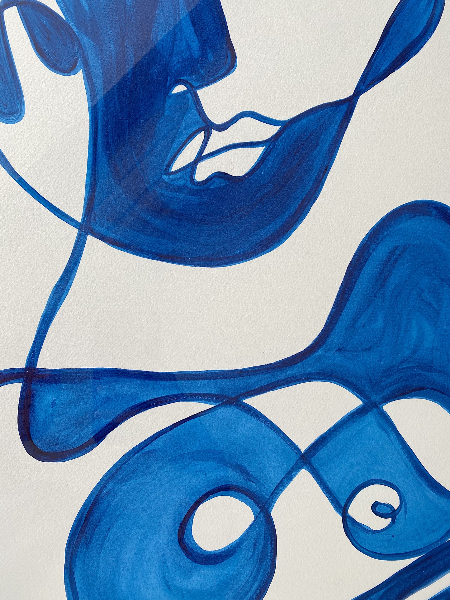 "Scales" Original Acrylic on 300gsm Cold Pressed Paper, Framed in Tasmanian Oak. 710mm x 910mm