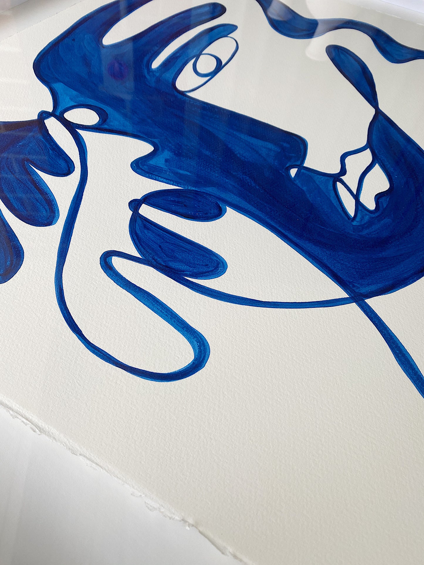 "Scales" Original Acrylic on 300gsm Cold Pressed Paper, Framed in Tasmanian Oak. 710mm x 910mm