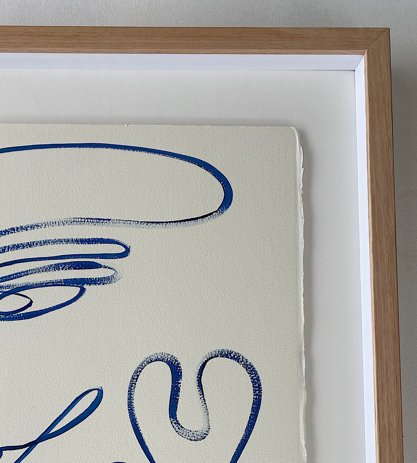 " Self Care" - Original Acrylic on 300gsm Cold Pressed Paper, Framed in Tasmanian Oak. 710mm x 900mm