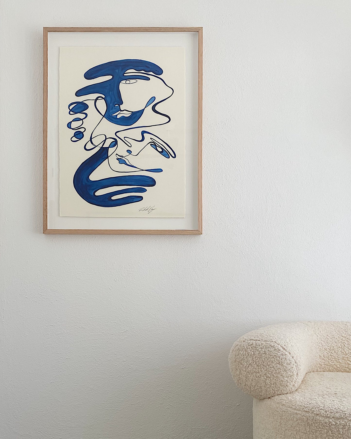 "When The Street Lights Come On" - Original Acrylic on 300gsm Cold Pressed Paper, Framed in Tasmanian Oak. 710mm x 900mm