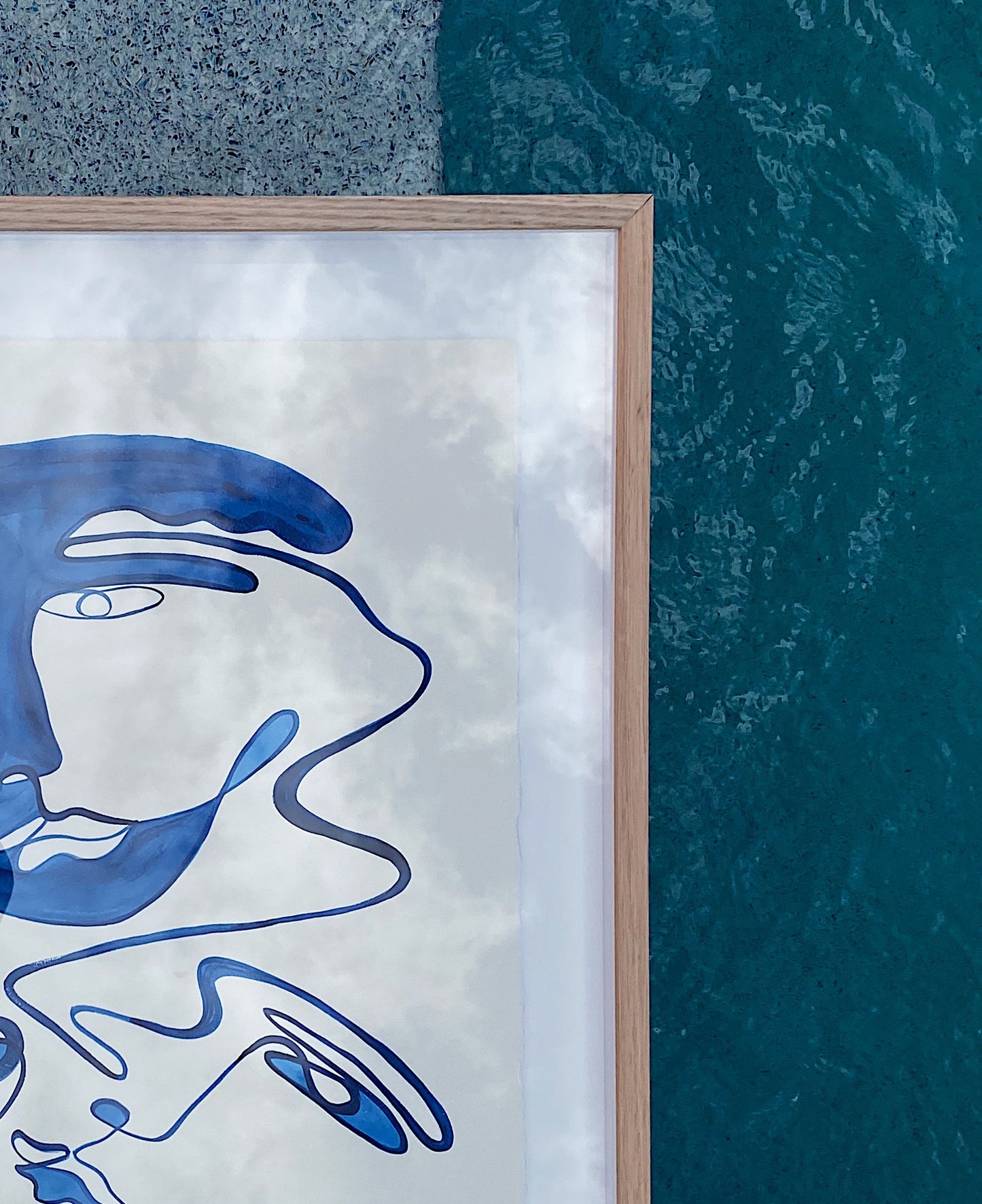 "When The Street Lights Come On" - Original Acrylic on 300gsm Cold Pressed Paper, Framed in Tasmanian Oak. 710mm x 900mm