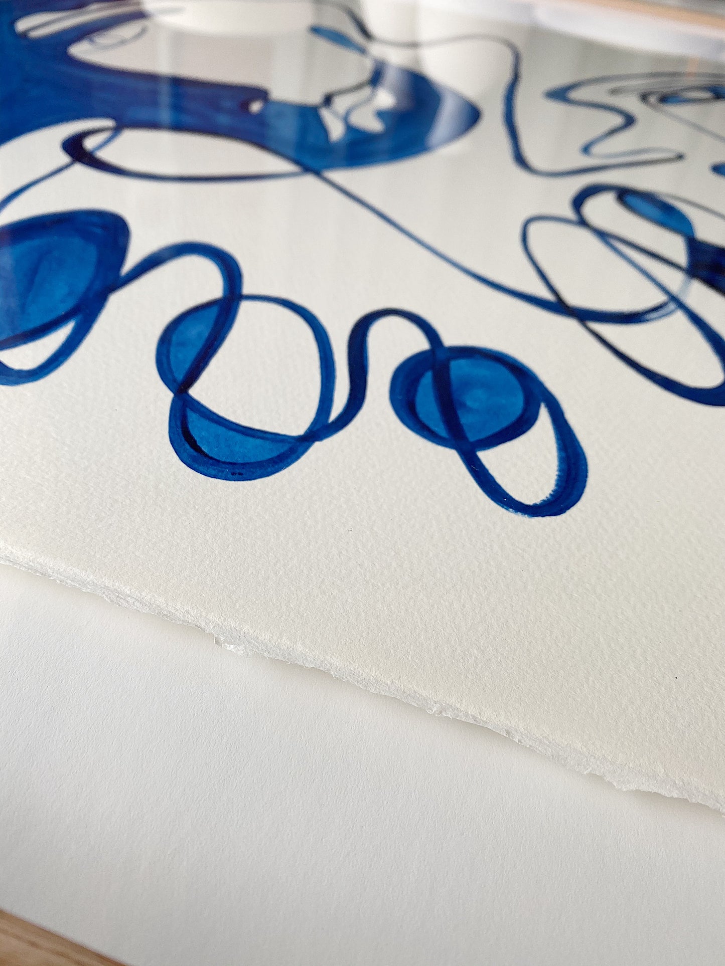 "When The Street Lights Come On" - Original Acrylic on 300gsm Cold Pressed Paper, Framed in Tasmanian Oak. 710mm x 900mm