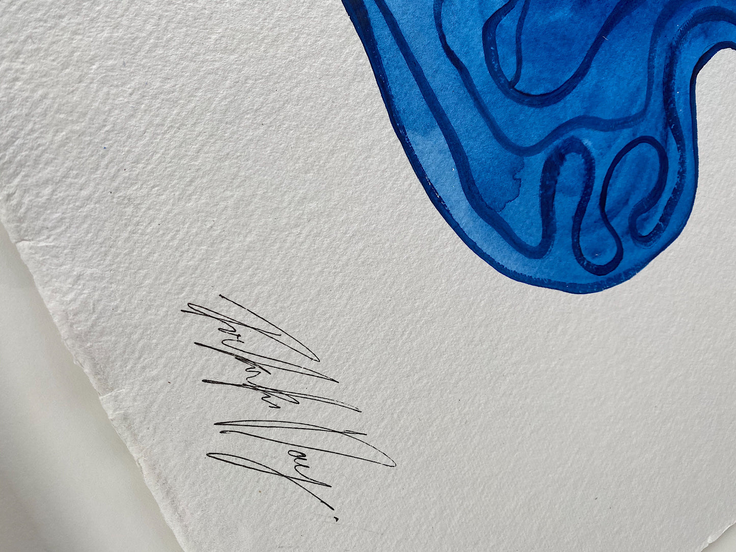 "Awe" - Original Acrylic on Indian hand-pressed Khadi Paper, Framed in Tasmanian Oak. 710mm x 900mm