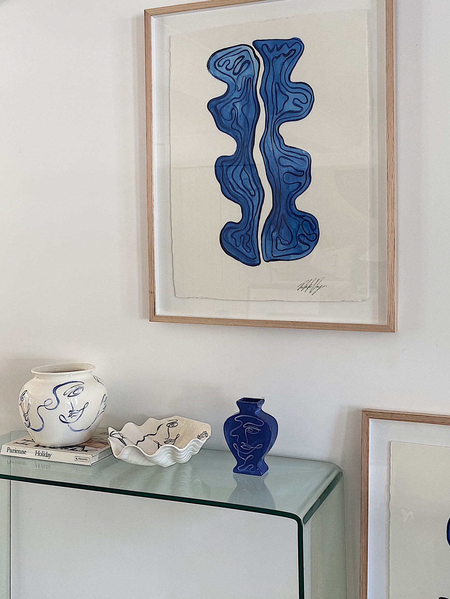 "Awe" - Original Acrylic on Indian hand-pressed Khadi Paper, Framed in Tasmanian Oak. 710mm x 900mm