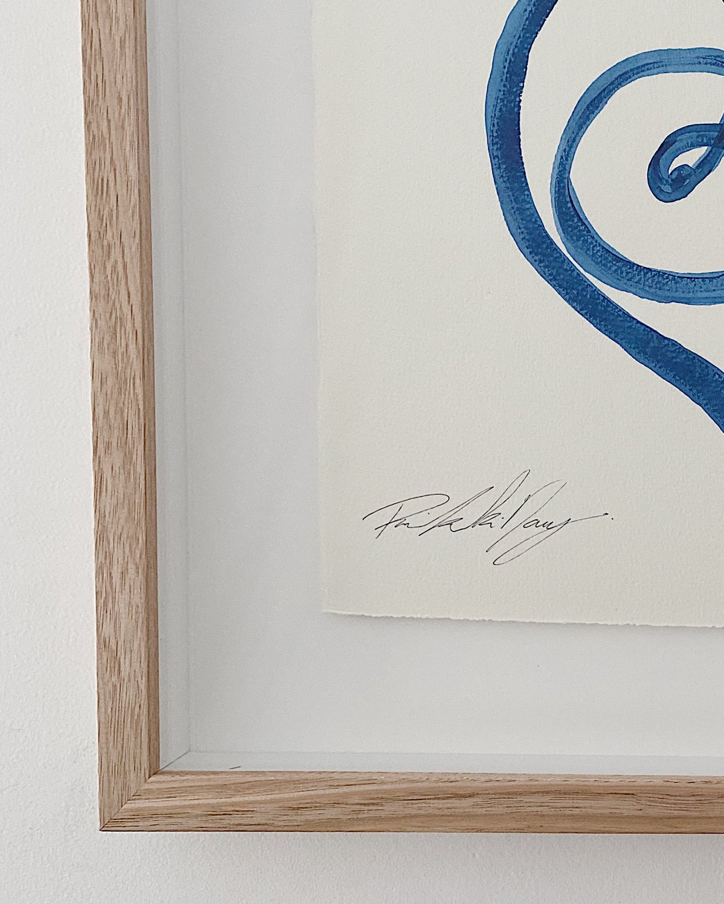 "Bold In Calm" - Original Acrylic on 300gsm Cold Pressed Paper, Framed in Tasmanian Oak. 710mm x 900mm