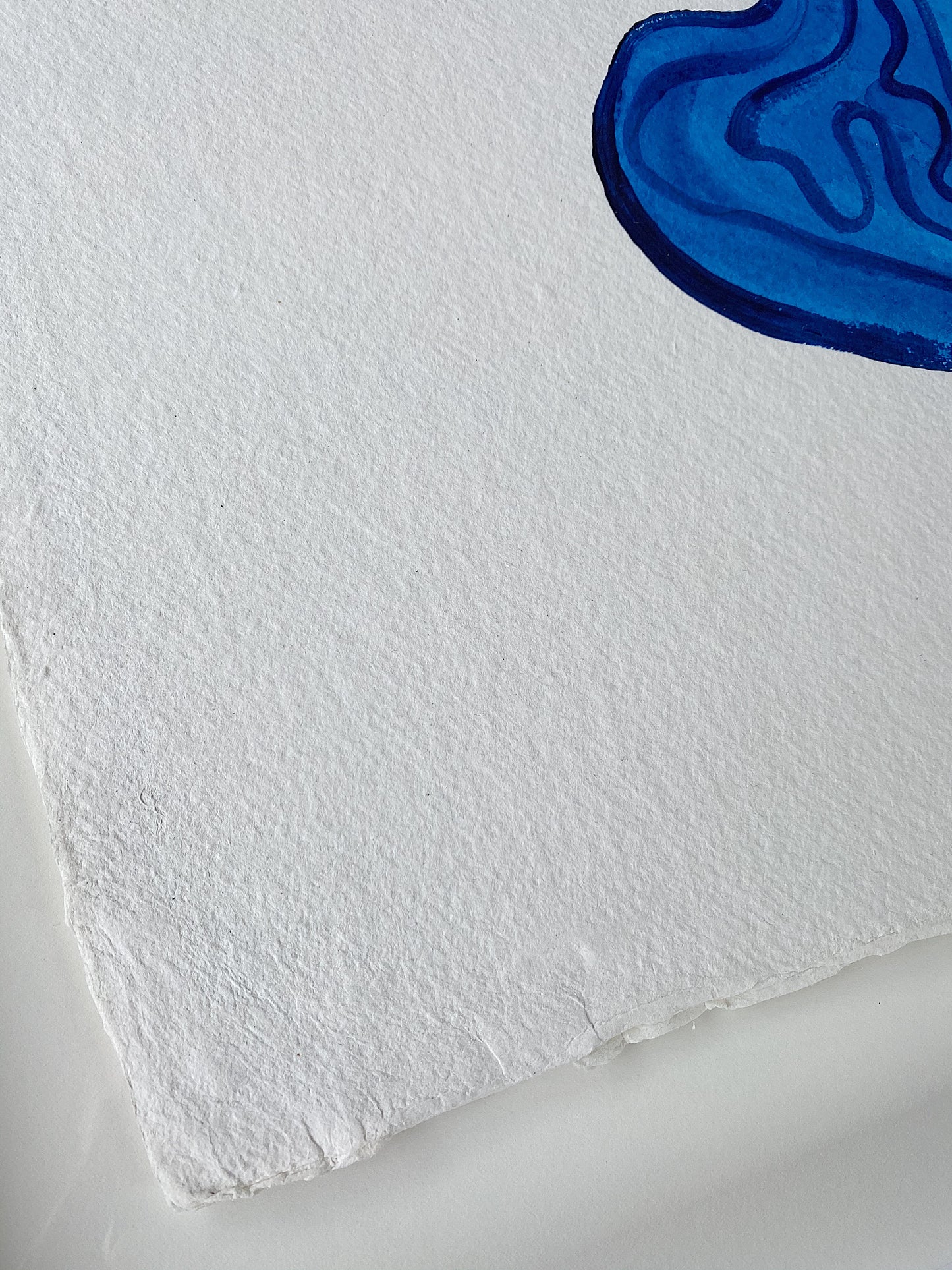 "Awe" - Original Acrylic on Indian hand-pressed Khadi Paper, Framed in Tasmanian Oak. 710mm x 900mm