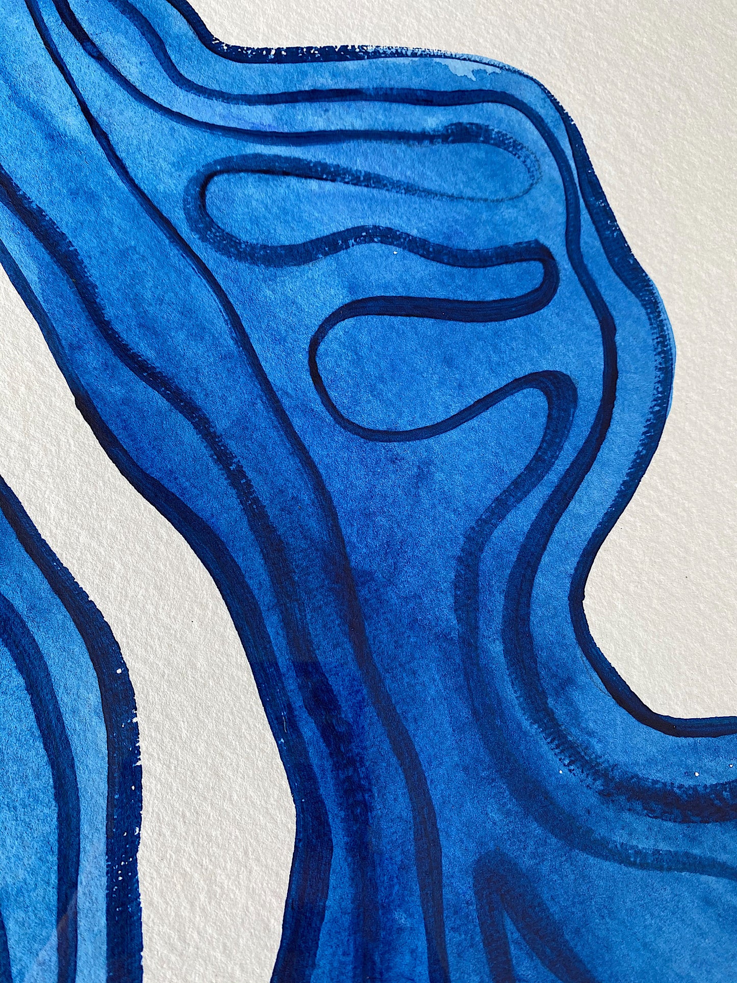 "Awe" - Original Acrylic on Indian hand-pressed Khadi Paper, Framed in Tasmanian Oak. 710mm x 900mm