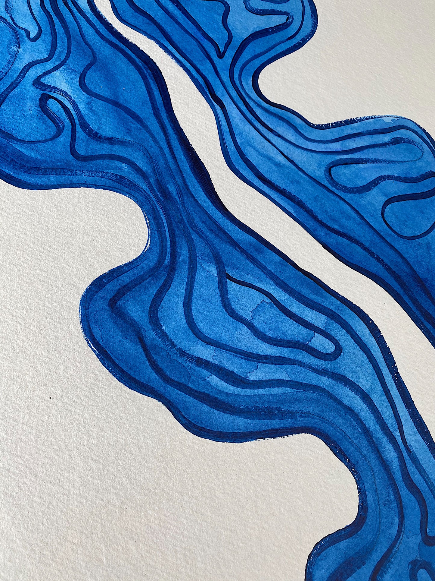 "Awe" - Original Acrylic on Indian hand-pressed Khadi Paper, Framed in Tasmanian Oak. 710mm x 900mm