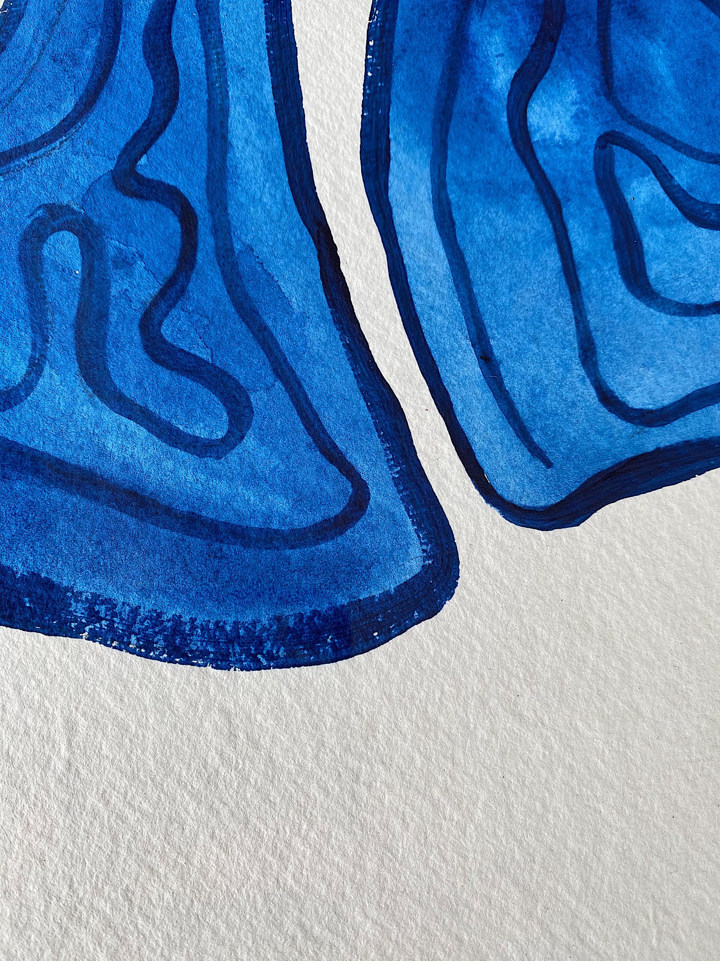 "Awe" - Original Acrylic on Indian hand-pressed Khadi Paper, Framed in Tasmanian Oak. 710mm x 900mm