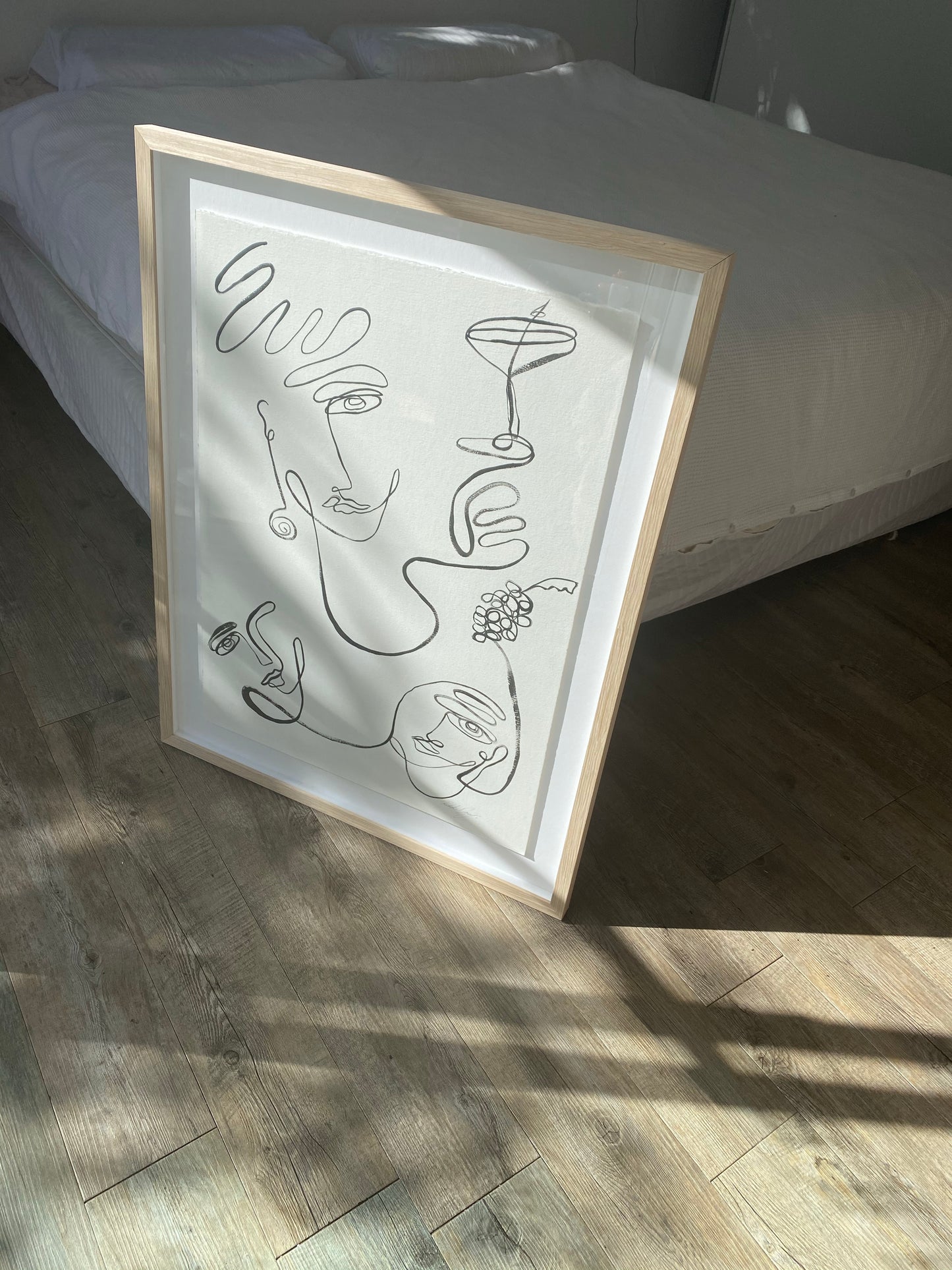 Nero D’Avola - Original acrylic on 300GSM paper. Framed. 700 x 920mm