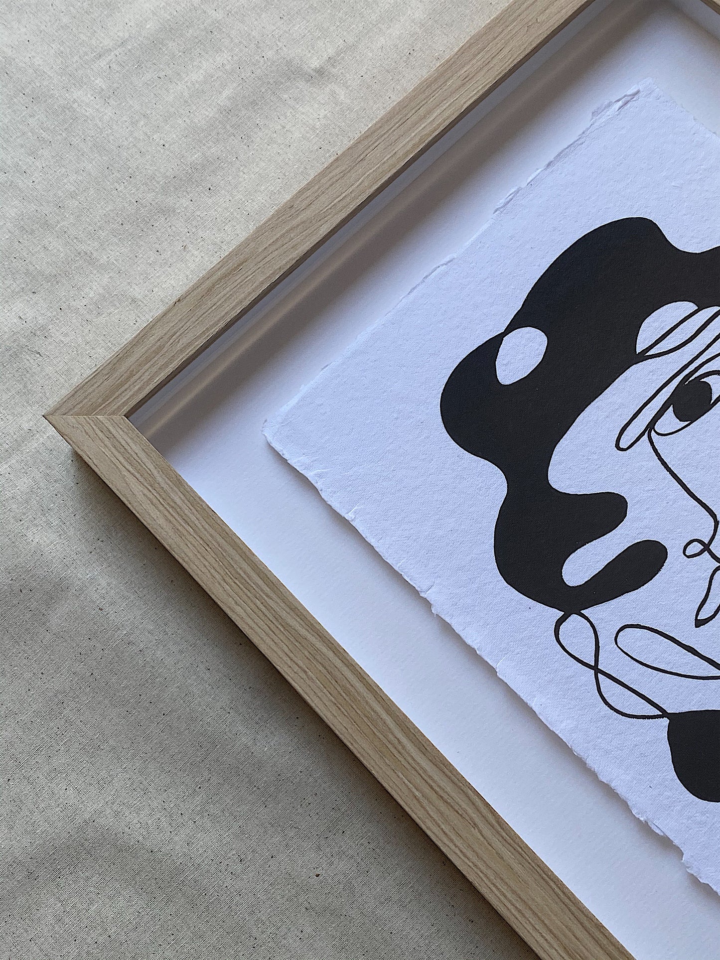 NYC Subway - Acrylic on cotton paper. Framed. 410mm x 320mm