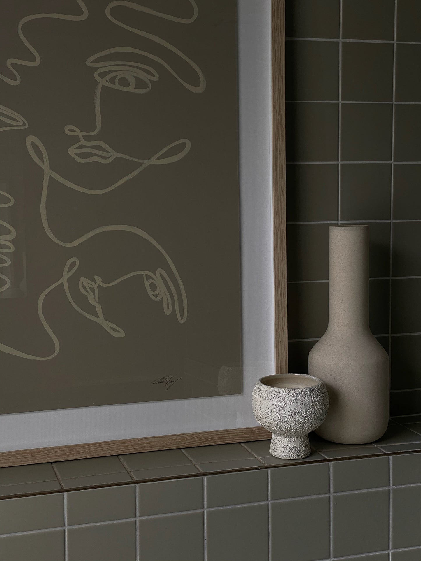 Vacation - Acrylic on textured paper. Framed. 630mm X 830mm.