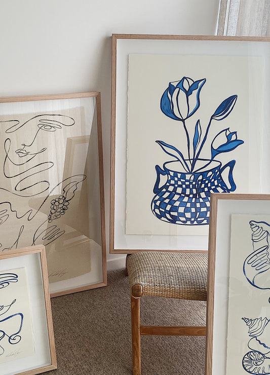 "Random Acts Of Kindness" - Original Acrylic on 300gsm Cold Pressed Paper, Framed in Tasmanian Oak. 710mm x 900mm