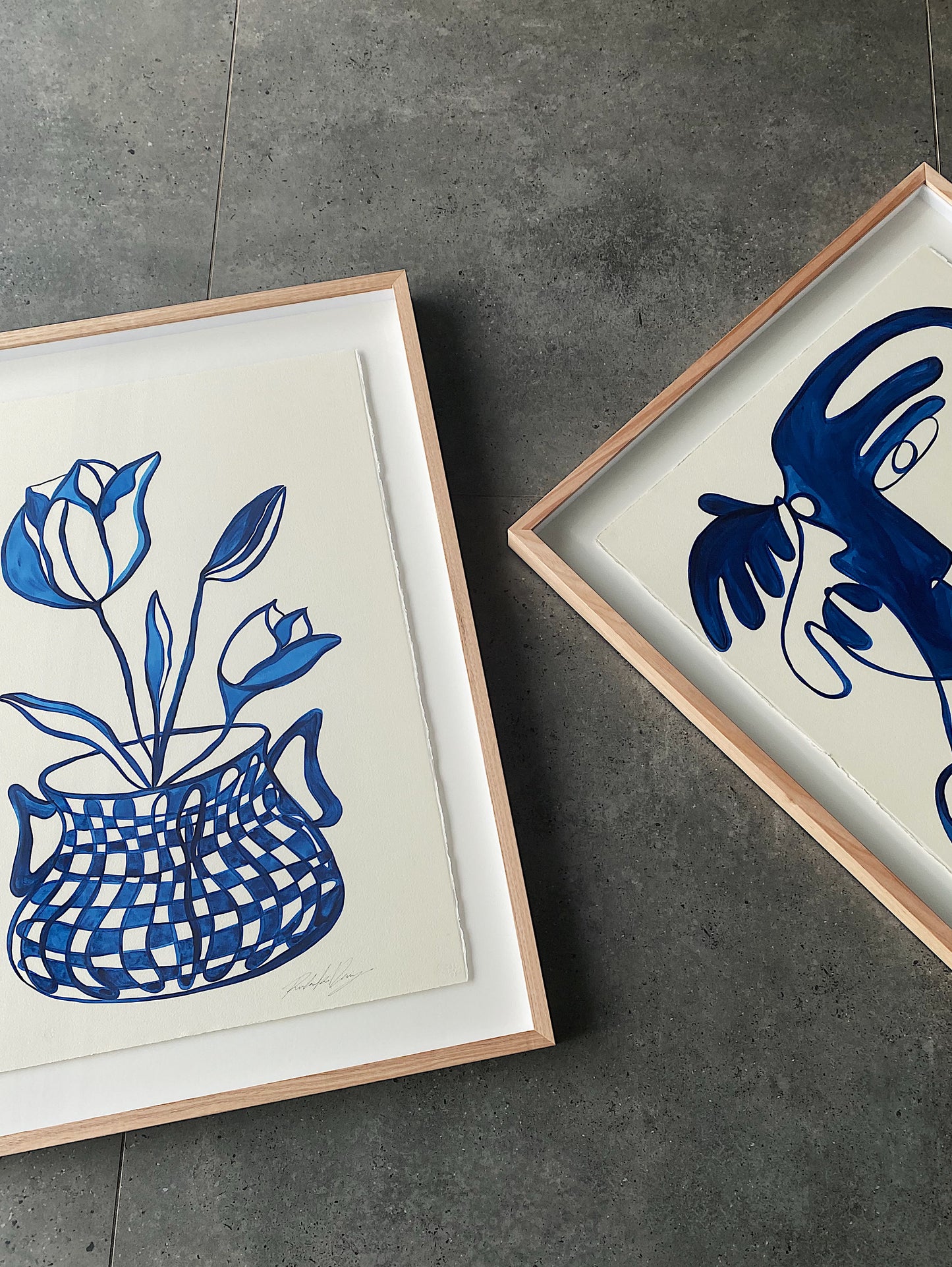 "Random Acts Of Kindness" - Original Acrylic on 300gsm Cold Pressed Paper, Framed in Tasmanian Oak. 710mm x 900mm